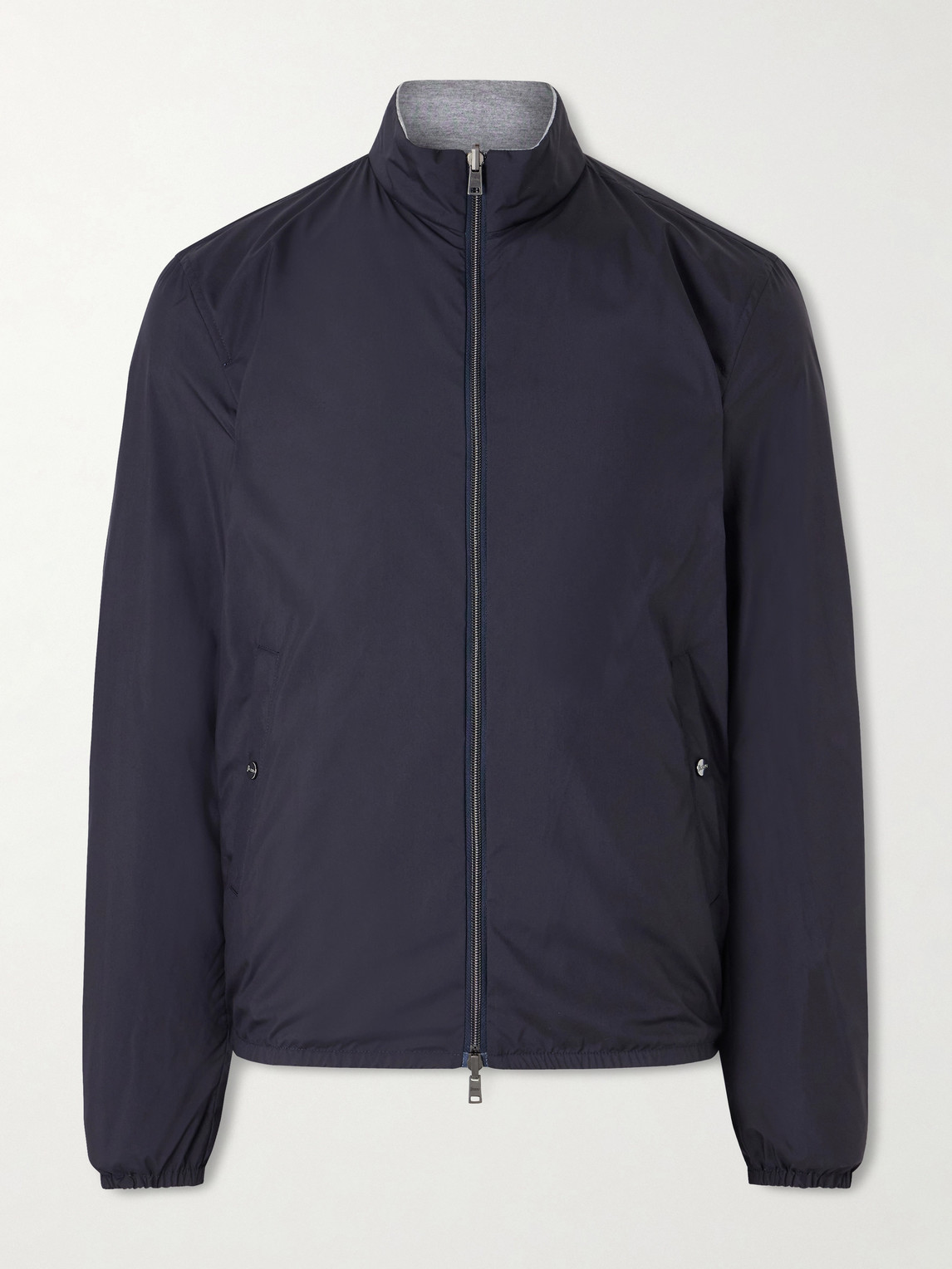 Herno Reversible Shell And Jersey Jacket In Blue