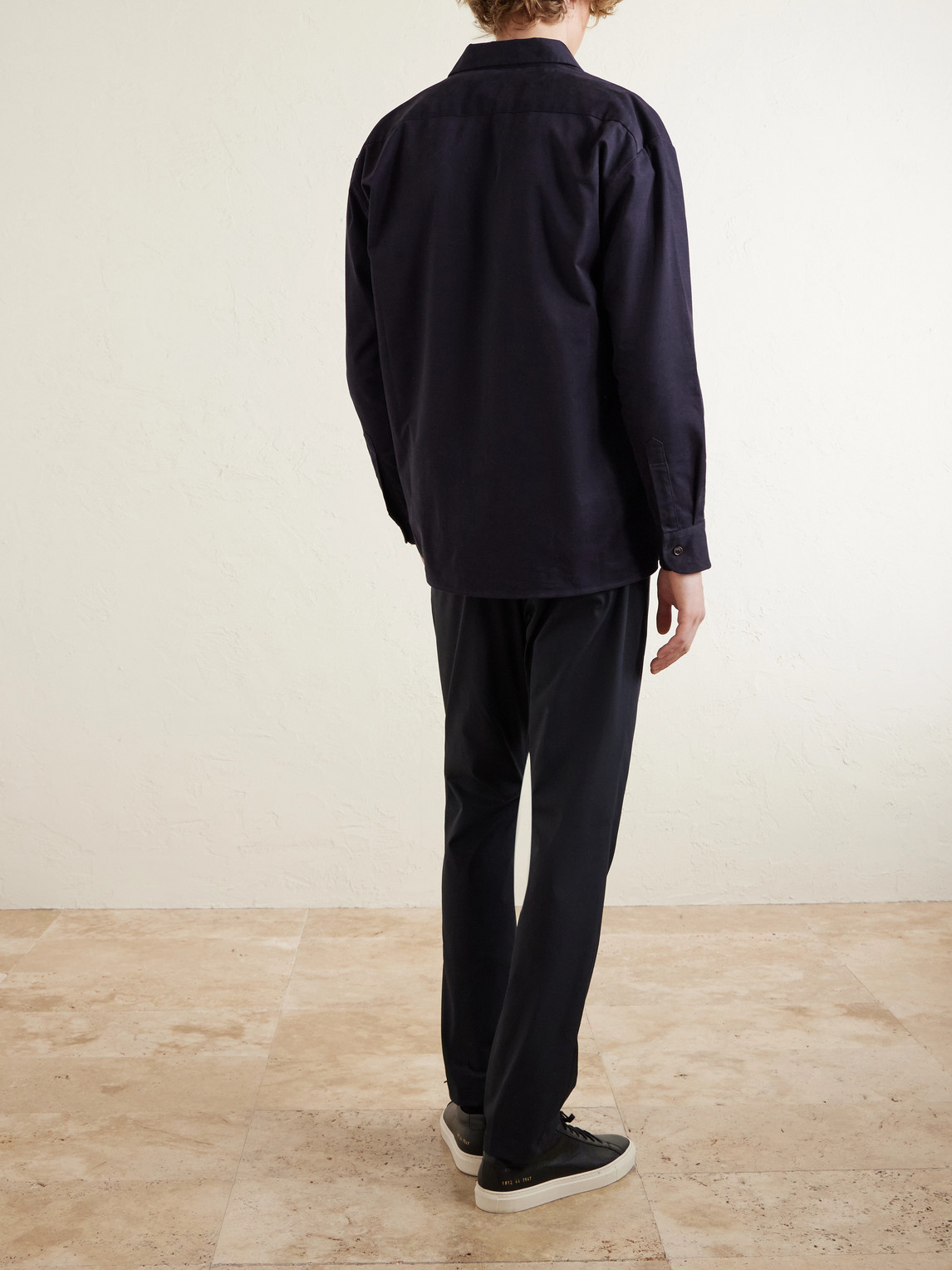  Herno - Tapered Pleated Stretch-twill Trousers - Men - Blue - S 