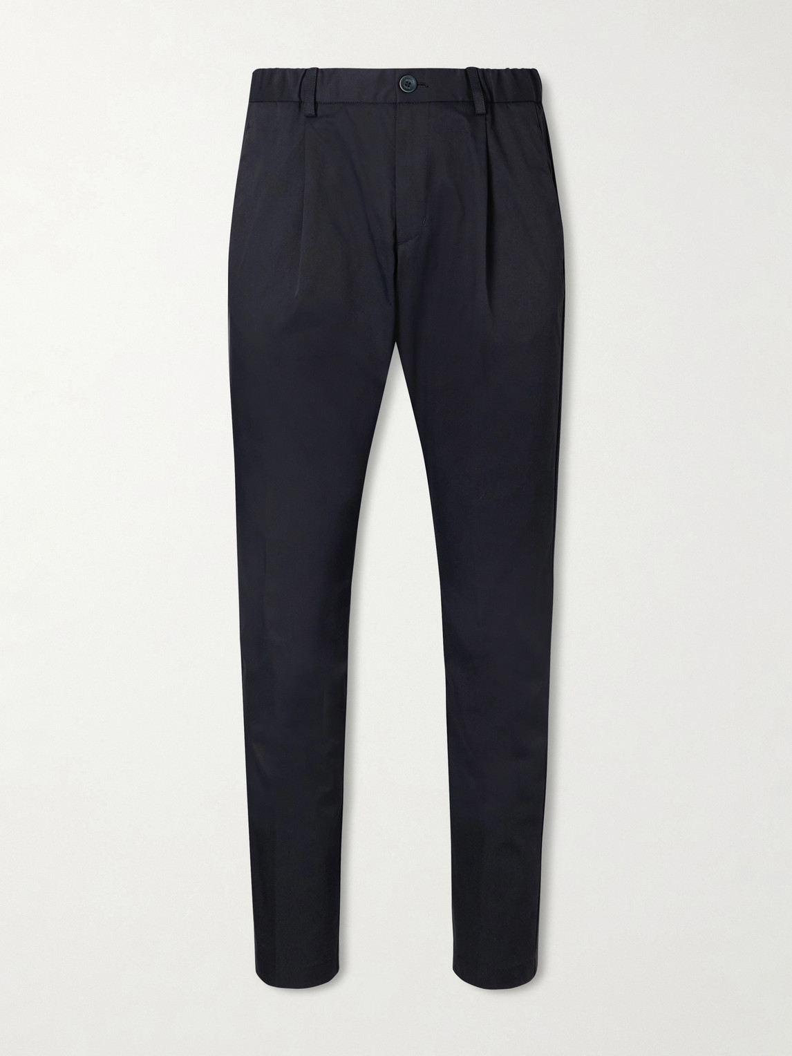 Herno – Tapered Pleated Stretch-Twill Trousers