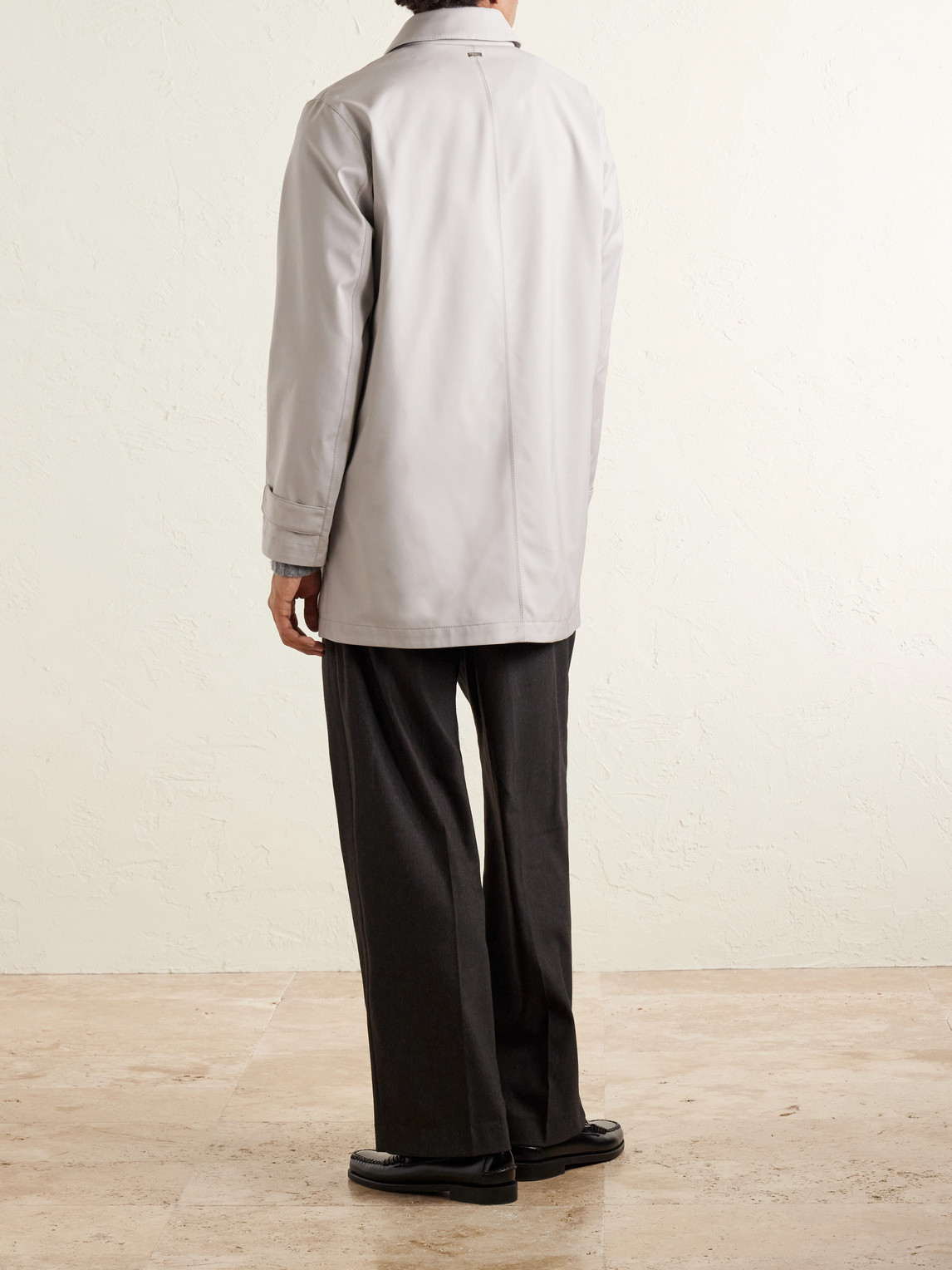 Herno Storm System® Wool Coat In Gray