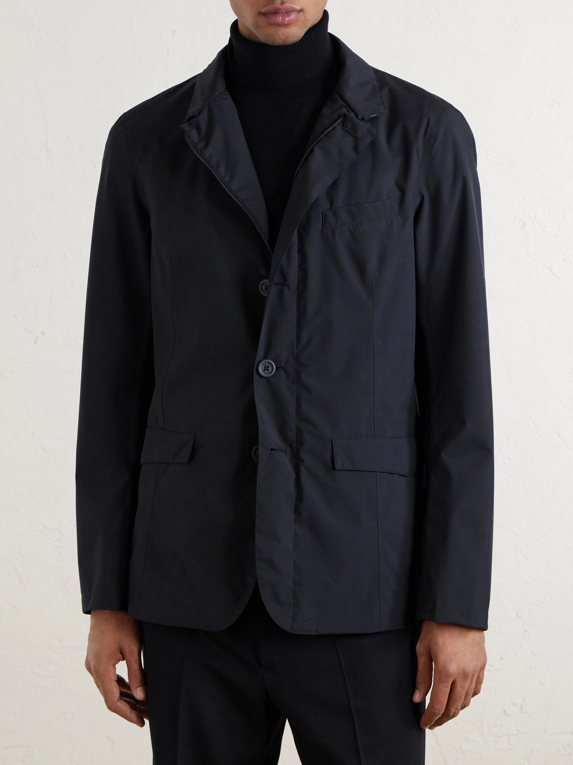 Herno Shell Blazer In Black