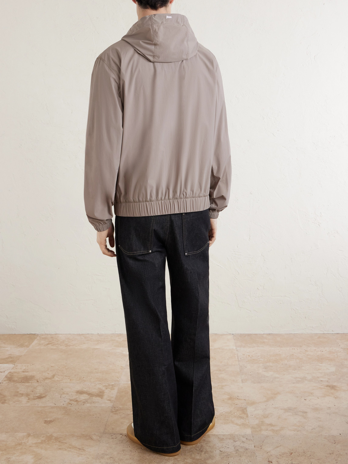  Herno - Hooded Shell Blouson Jacket - Men - Neutrals - It 46 