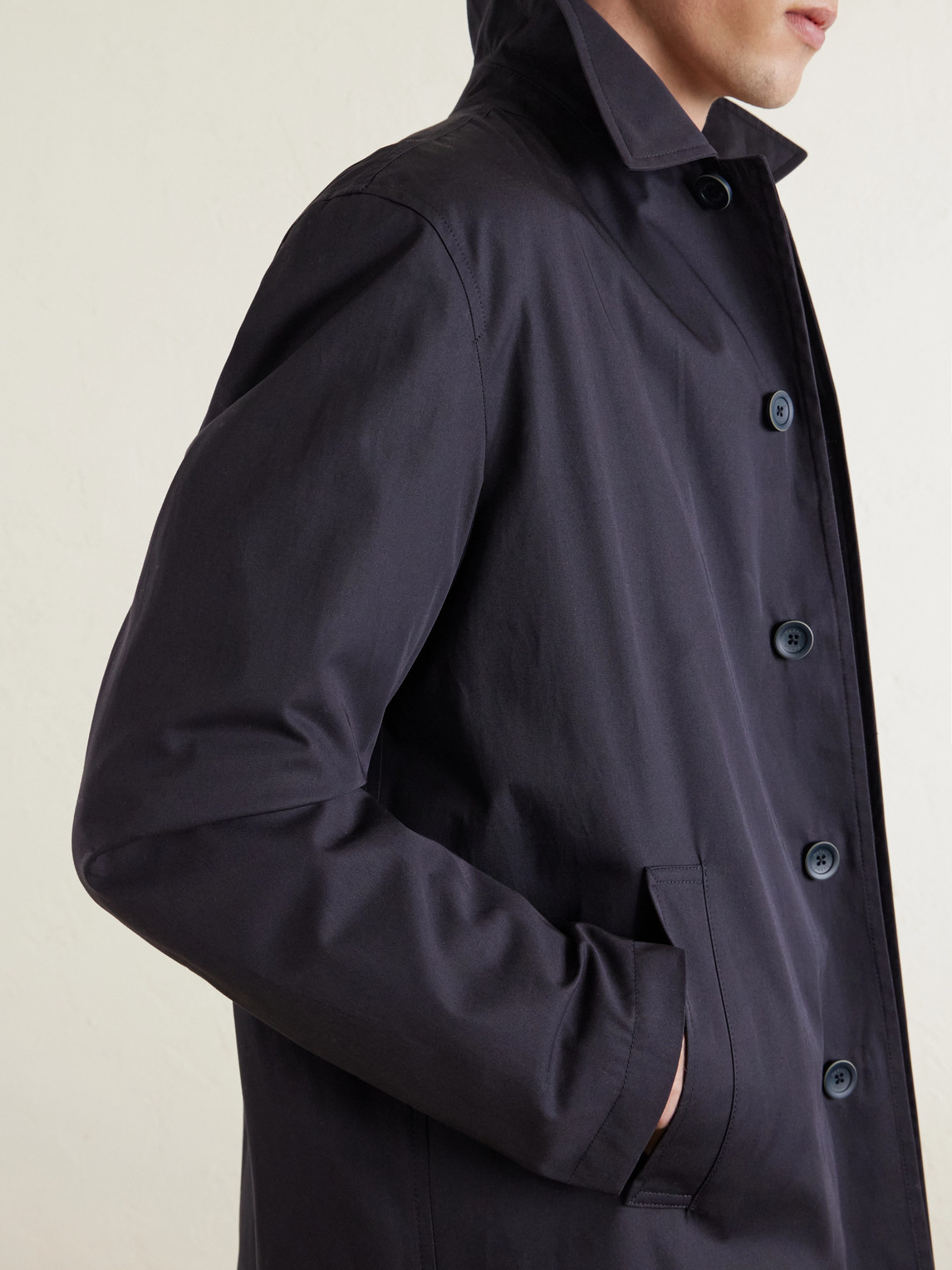 Cotton-Gabardine Car Coat
