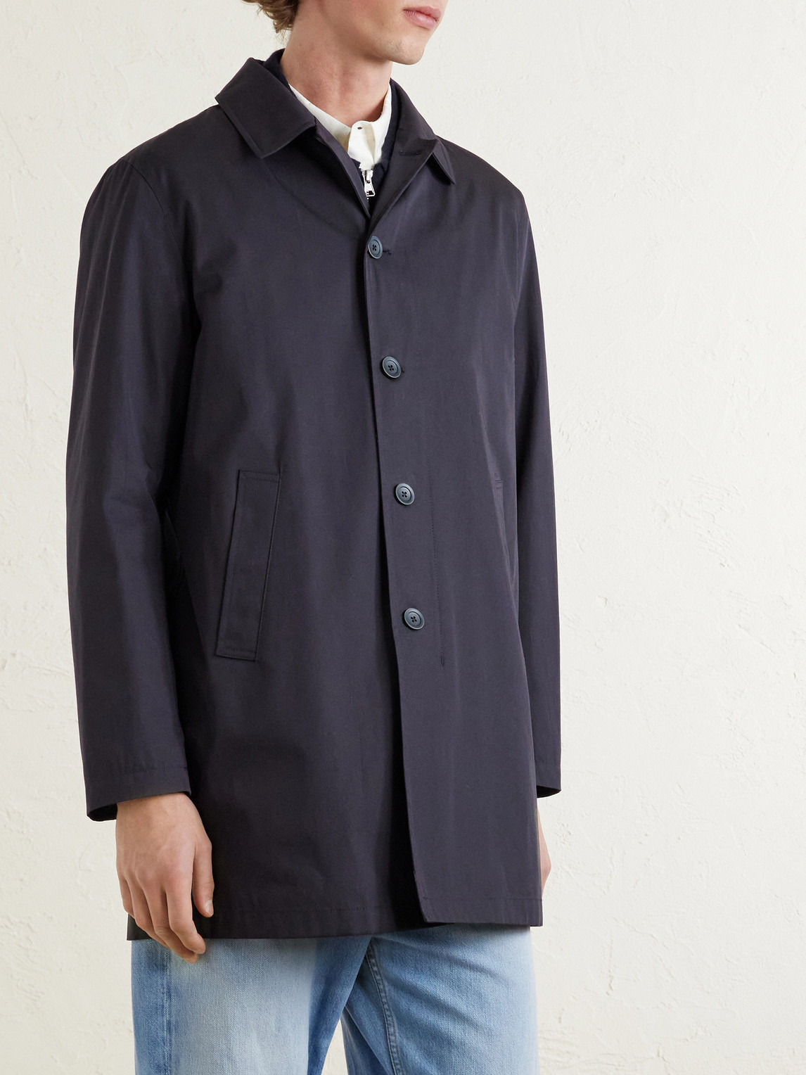 Cotton-Gabardine Car Coat