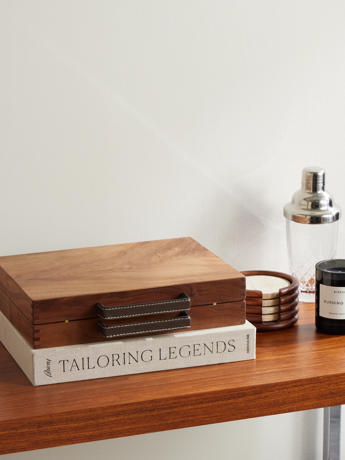 Swiss Leather-Trimmed Wooden Toolkit — 2