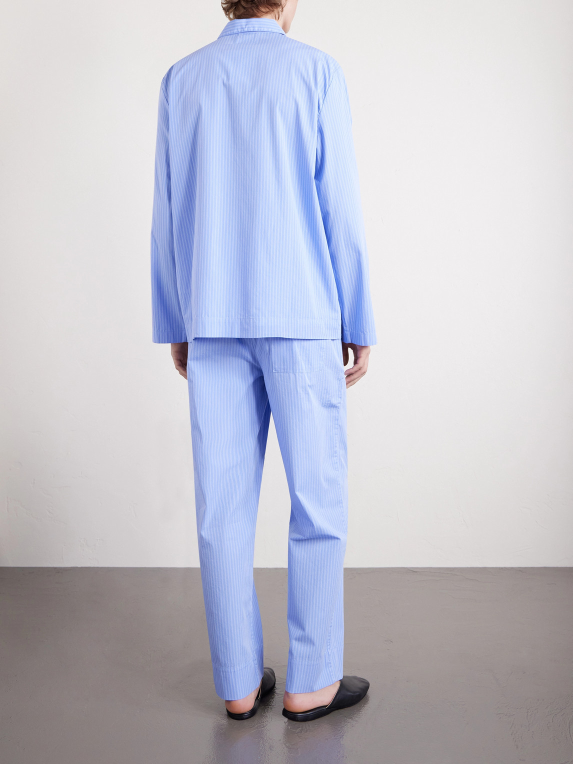 Striped Organic Cotton-Poplin Pyjama Trousers