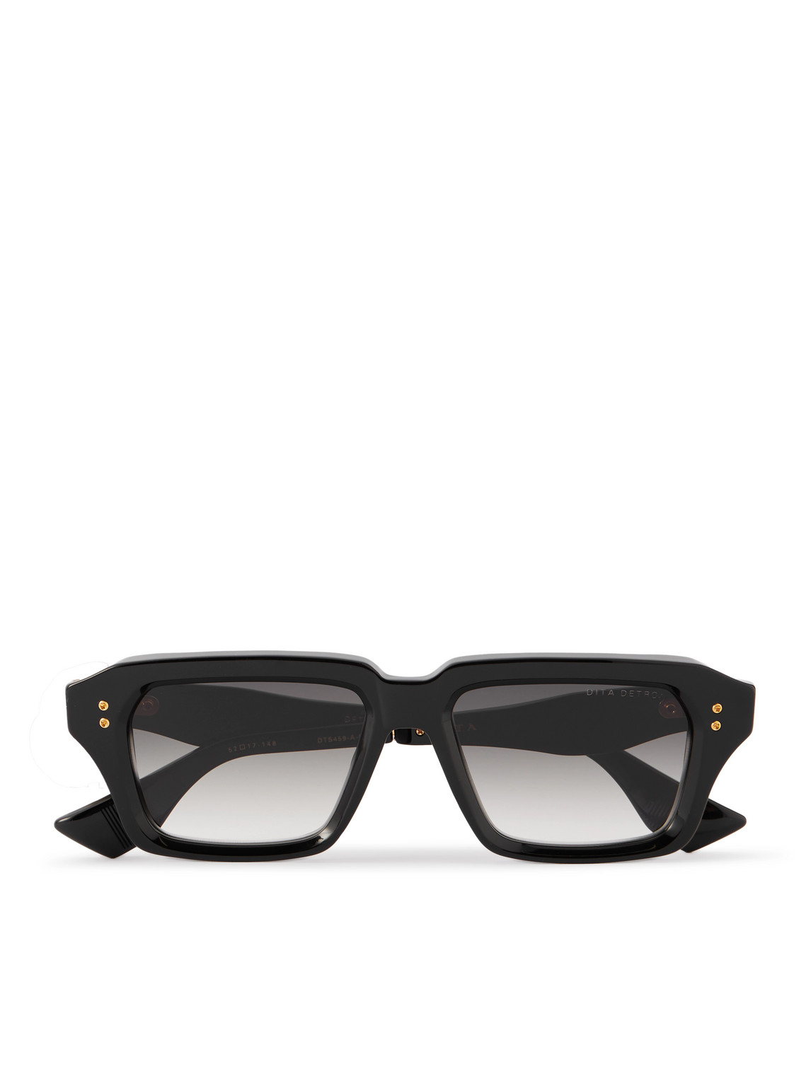 Dita Detron Square-frame Titanium And Acetate Sunglasses In Black