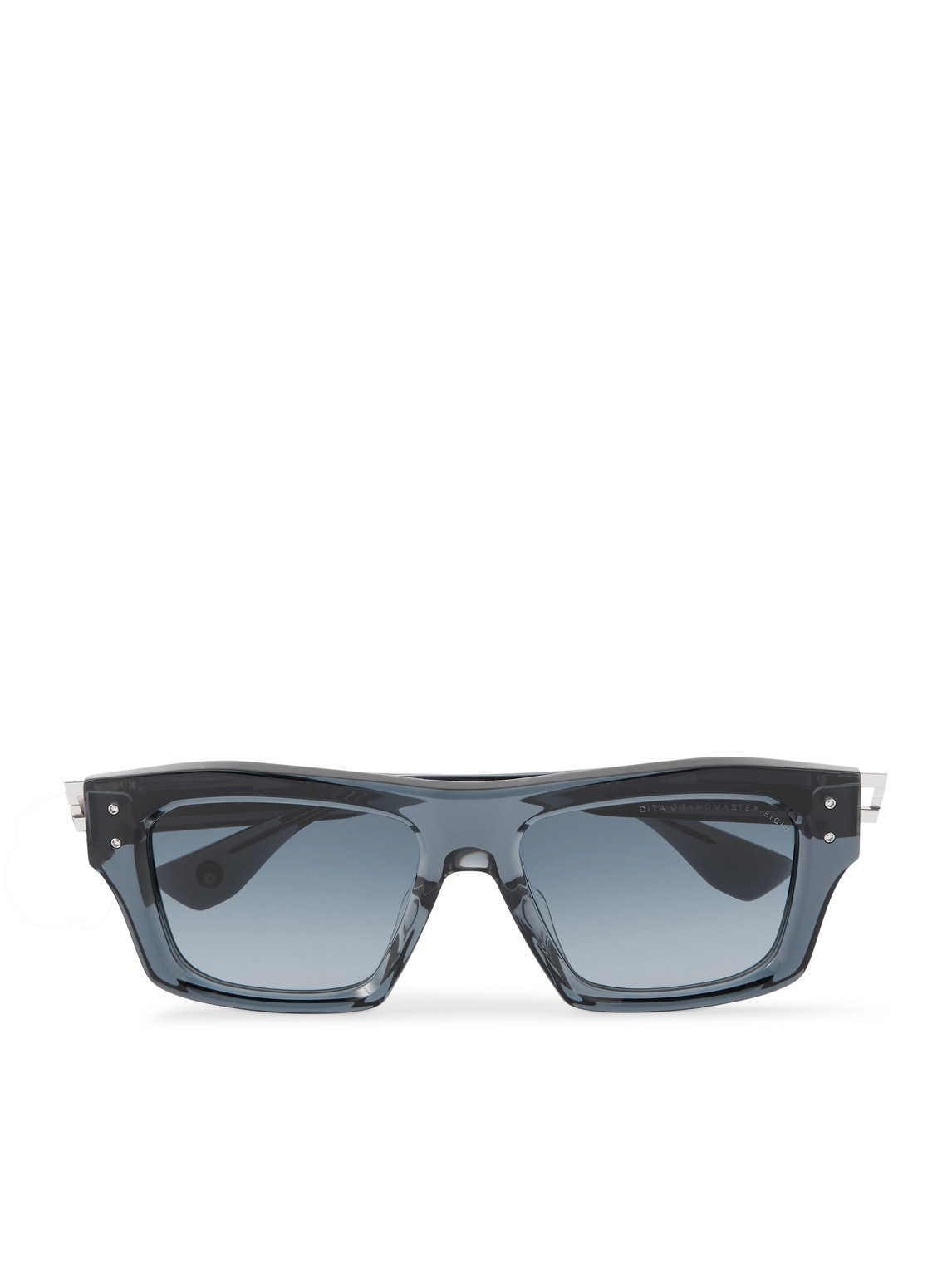 Dita Grandmaster-eight Square-frame Acetate And Titanium Sunglasses In Blue