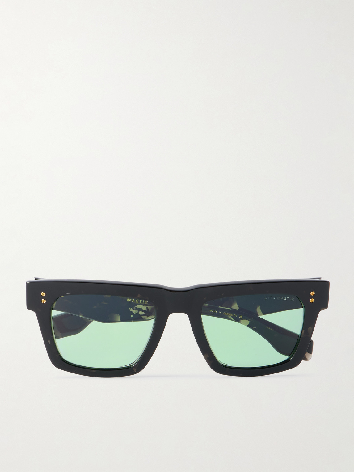Dita Mastix Square-frame Tortoiseshell Acetate Sunglasses In Black
