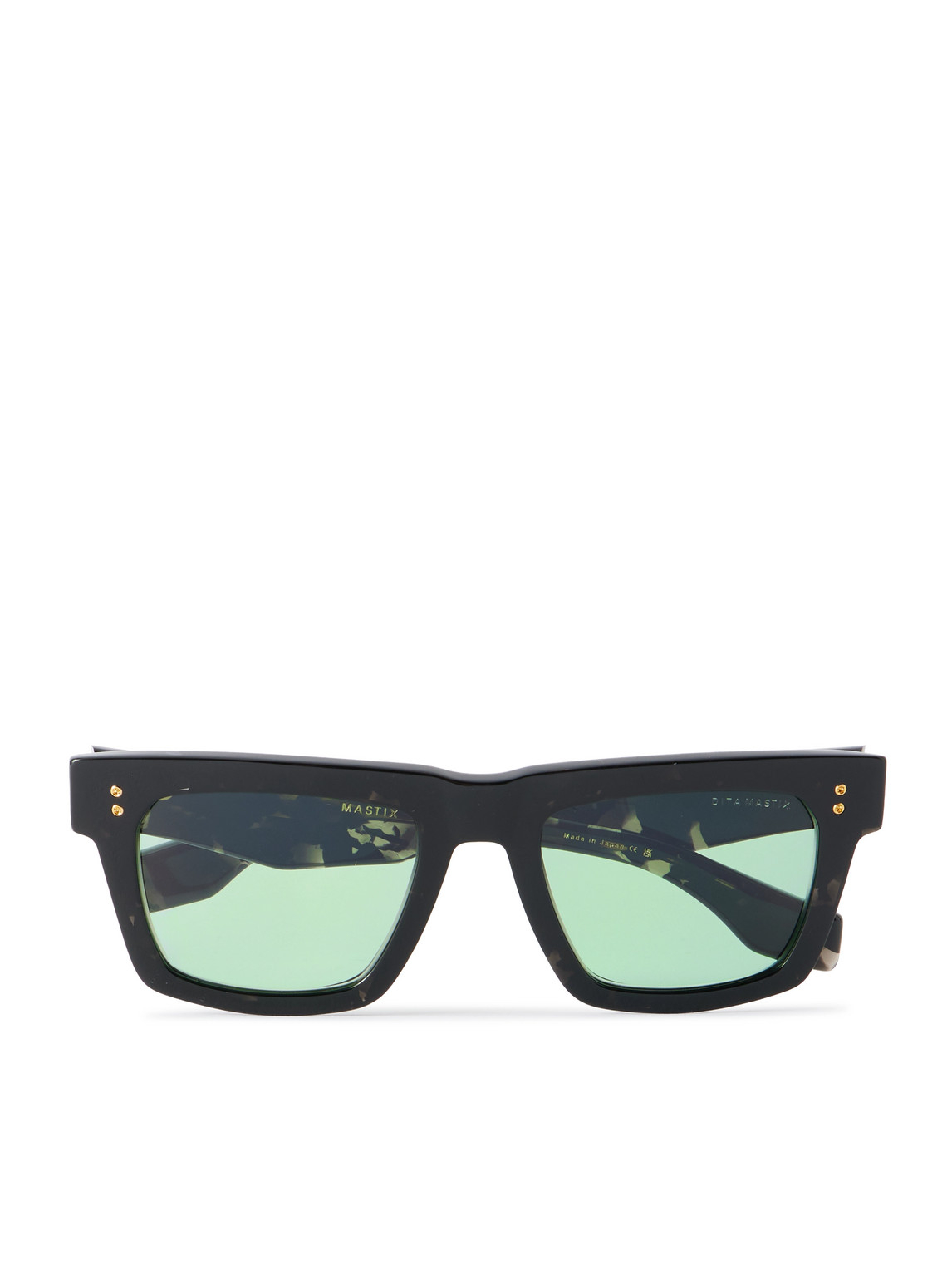 Dita Mastix Square-frame Tortoiseshell Acetate Sunglasses In Black