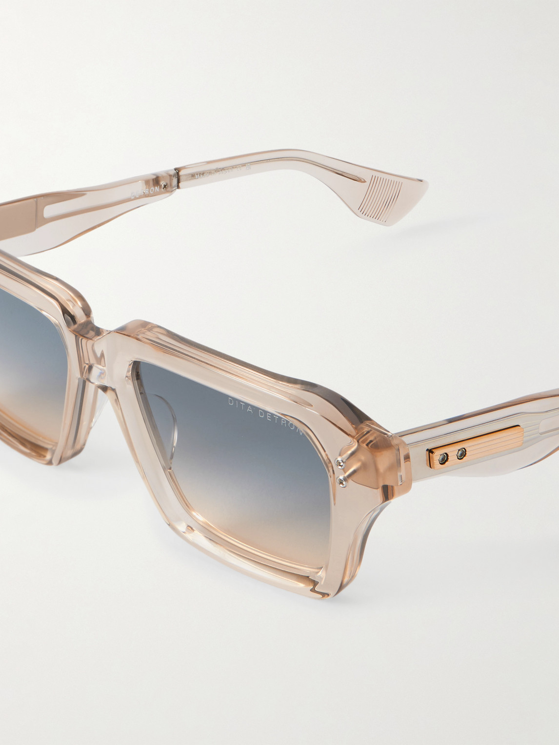 Dita Grandmaster-nine Square-frame Acetate Suglasses In Neutral