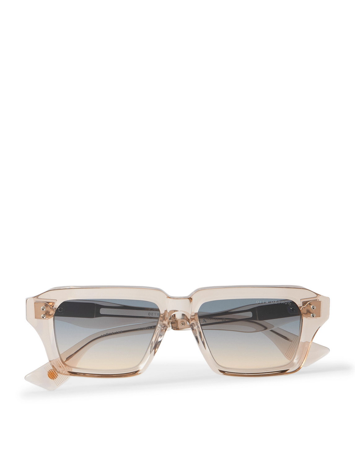 Dita Grandmaster-nine Square-frame Acetate Suglasses In Neutral