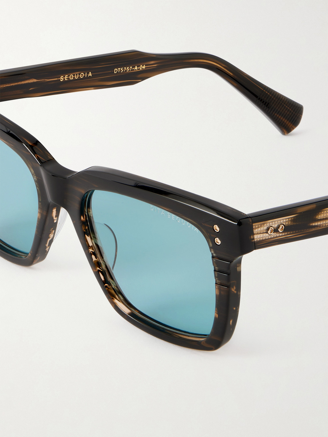 Dita Sequoia Square-frame Acetate Sunglasses In Blue