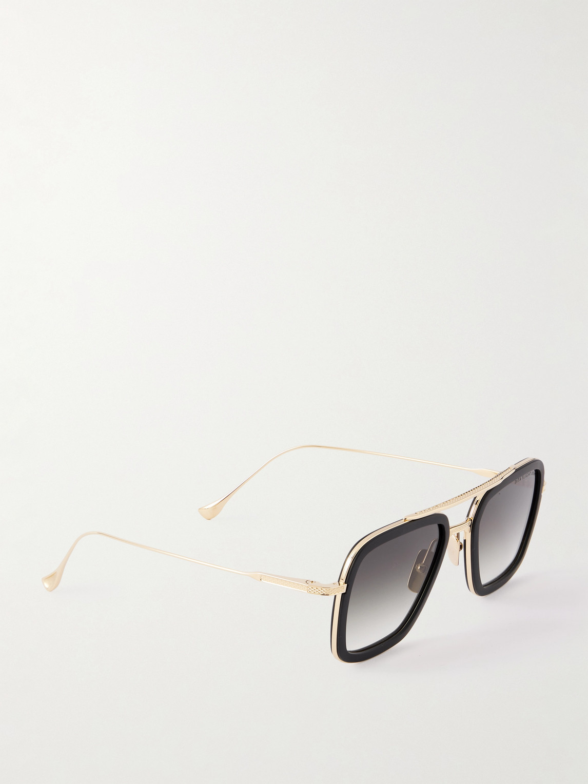 Dita Aviator-style Gold-tone And Acetate Sunglasses In Multi