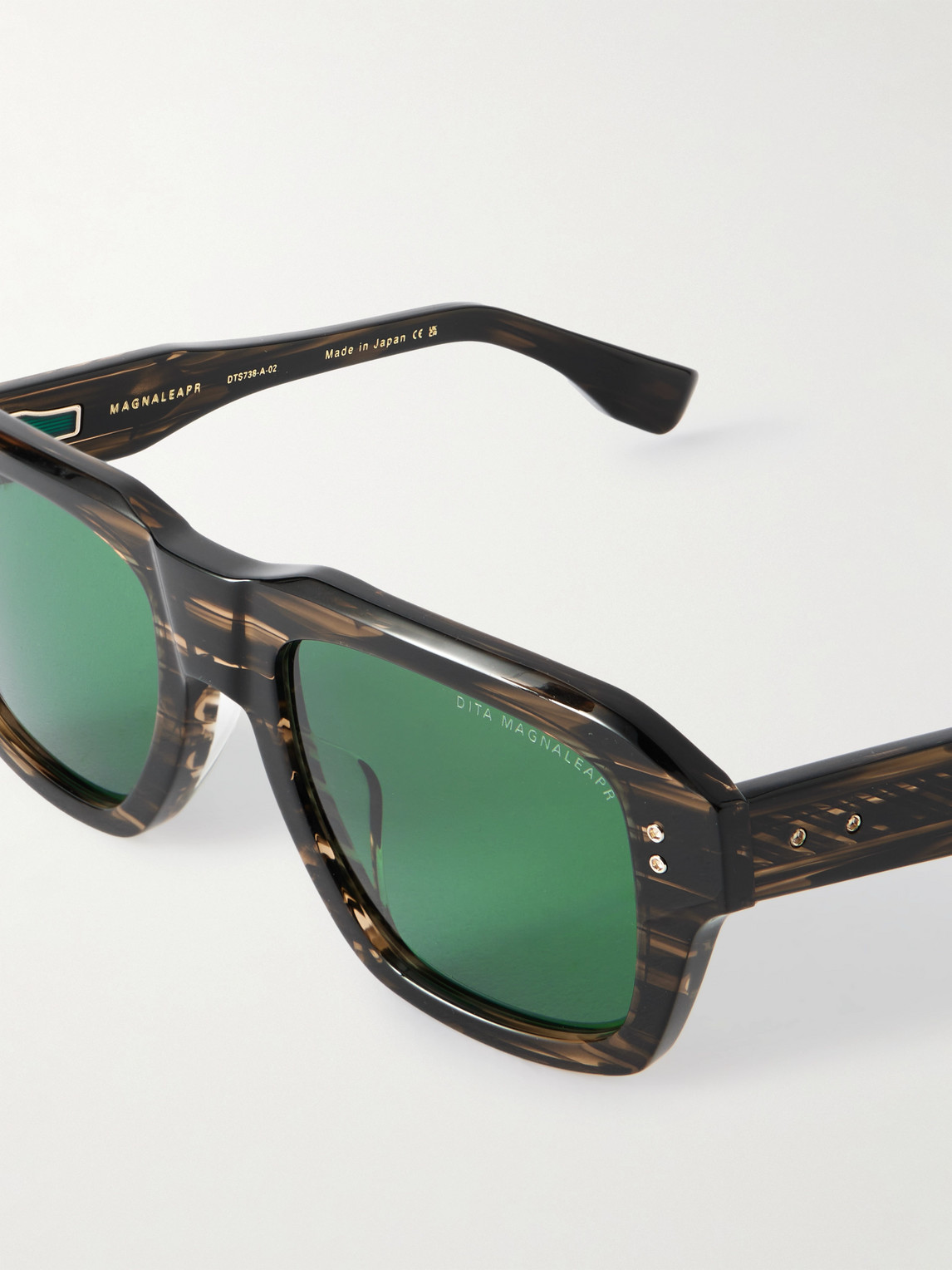 Dita Magnaleapr D-frame Tortoiseshell Acetate Sunglasses In Brown