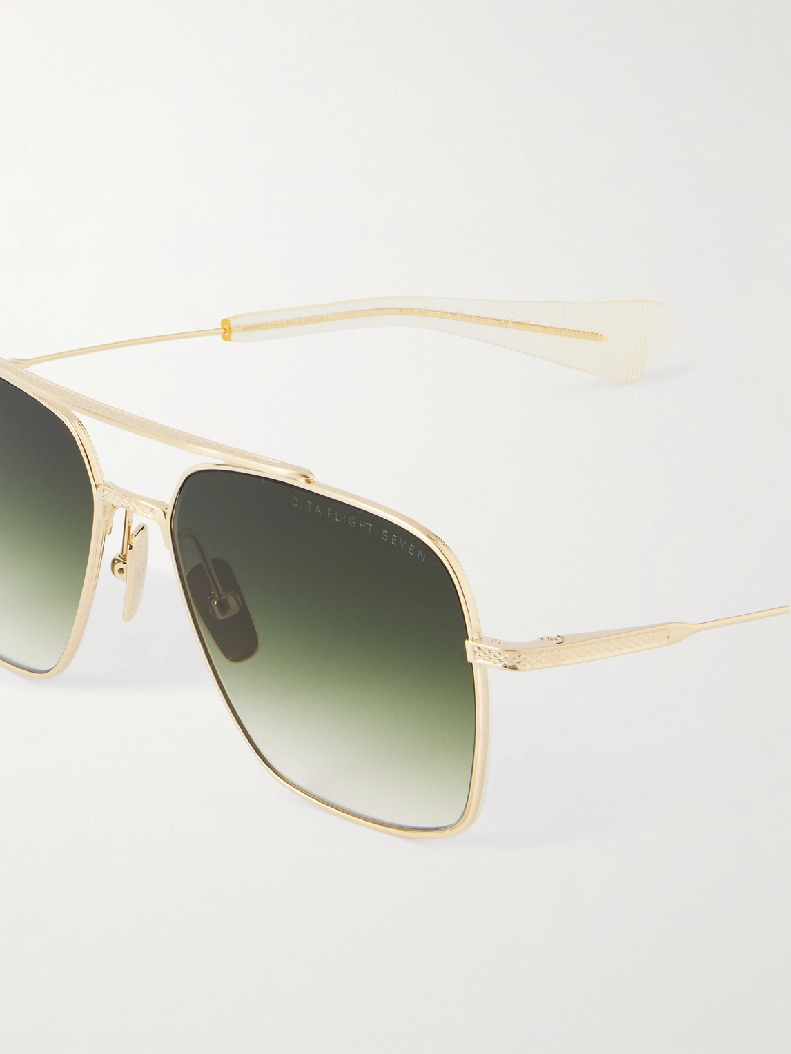Dita Aviator-style Gold-tone And Acetate Sunglasses In Gold