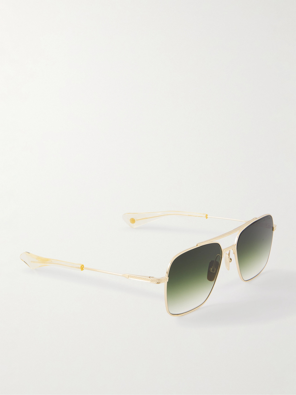 Dita Aviator-style Gold-tone And Acetate Sunglasses In Gold