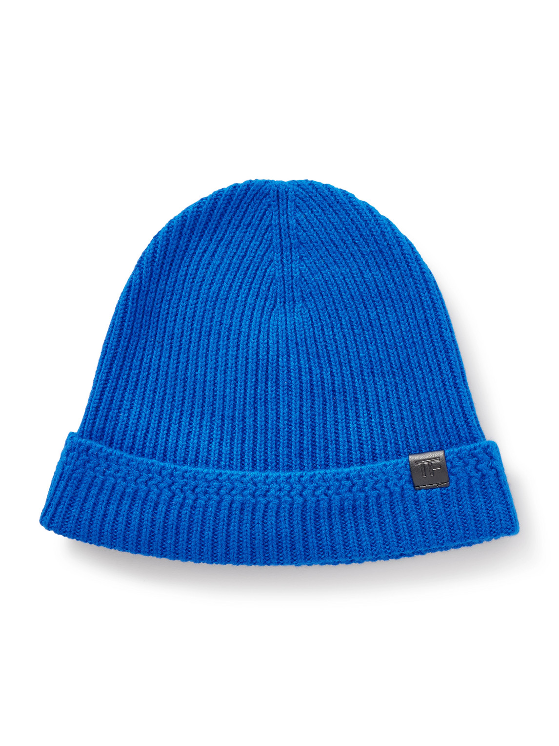 Tom Ford Ribbed Cashmere Beanie In Brown