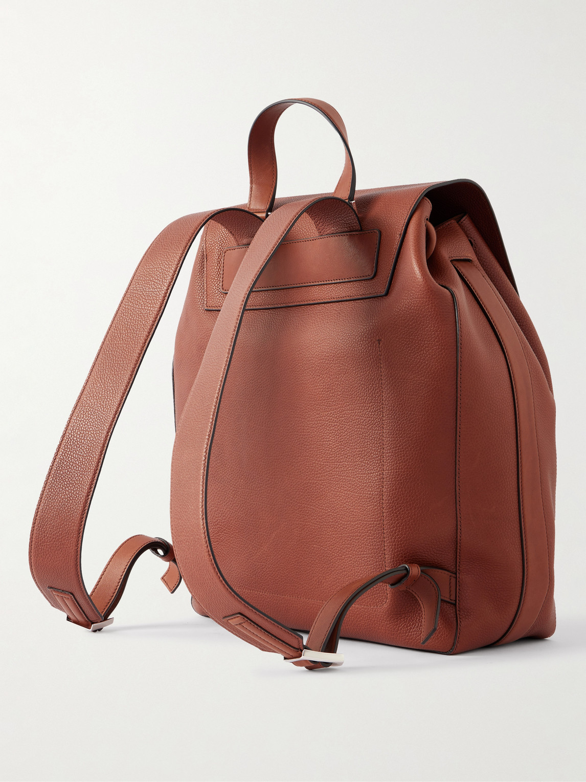 Tom Ford Leather Backpack In Brown