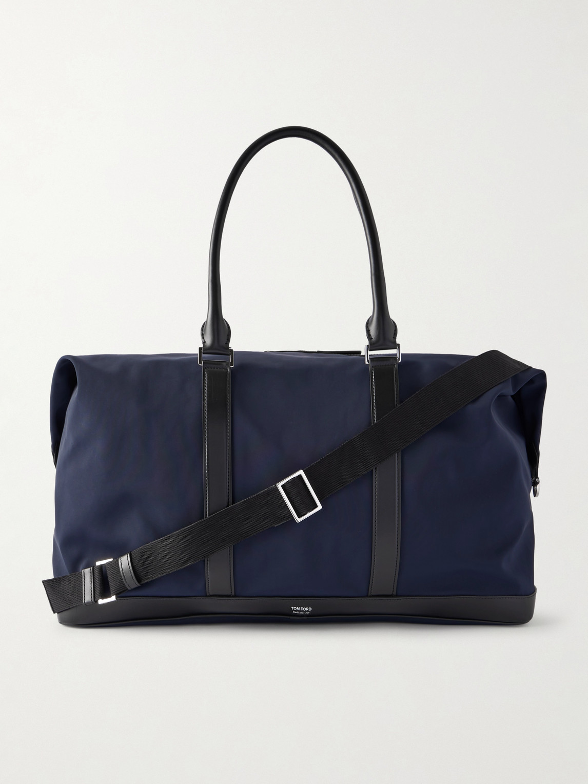 Tom Ford Leather-Trimmed Recycled-Nylon Weekend Bag - Men