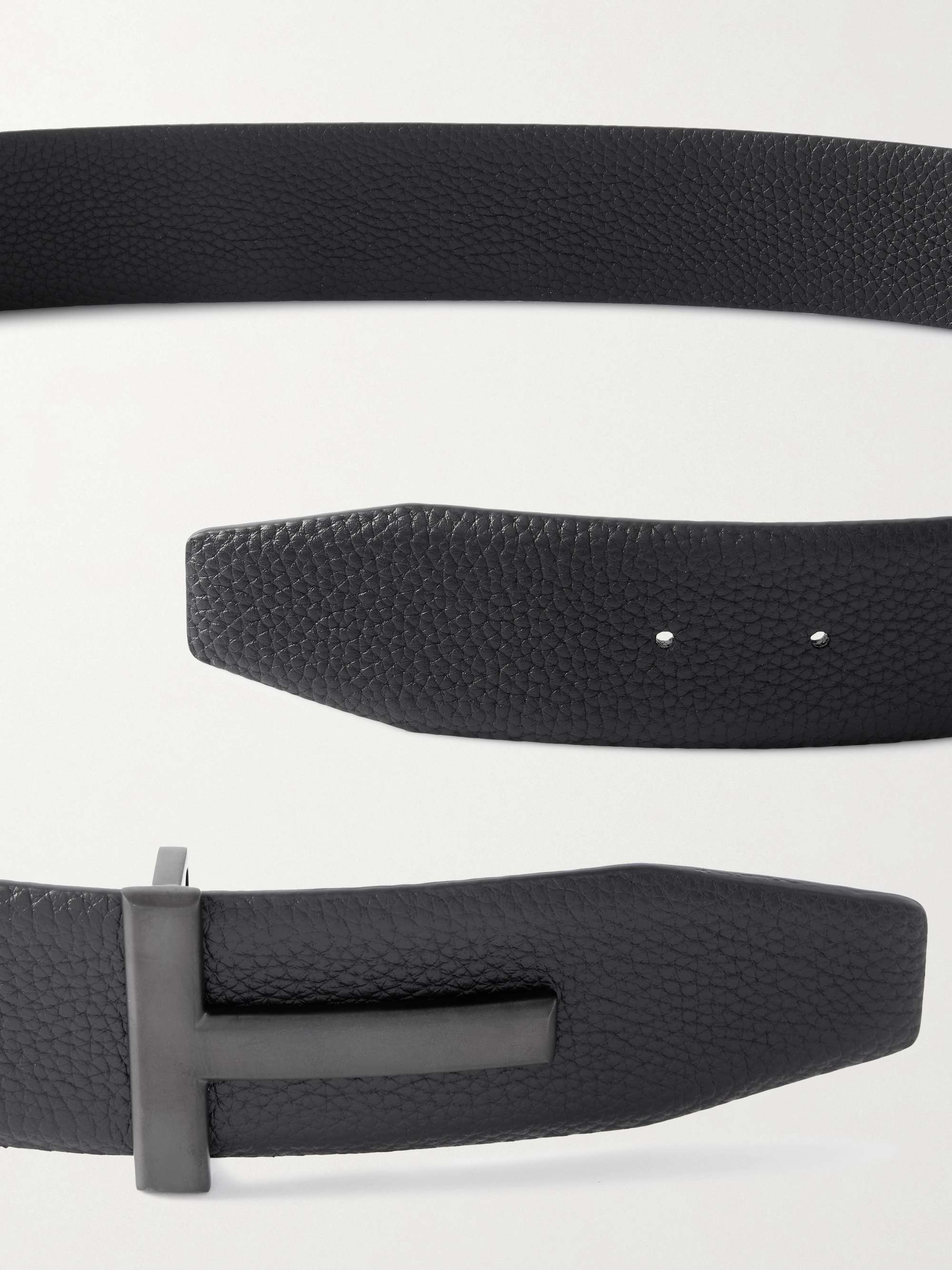 TOM FORD 4cm Full-Grain Leather Belt