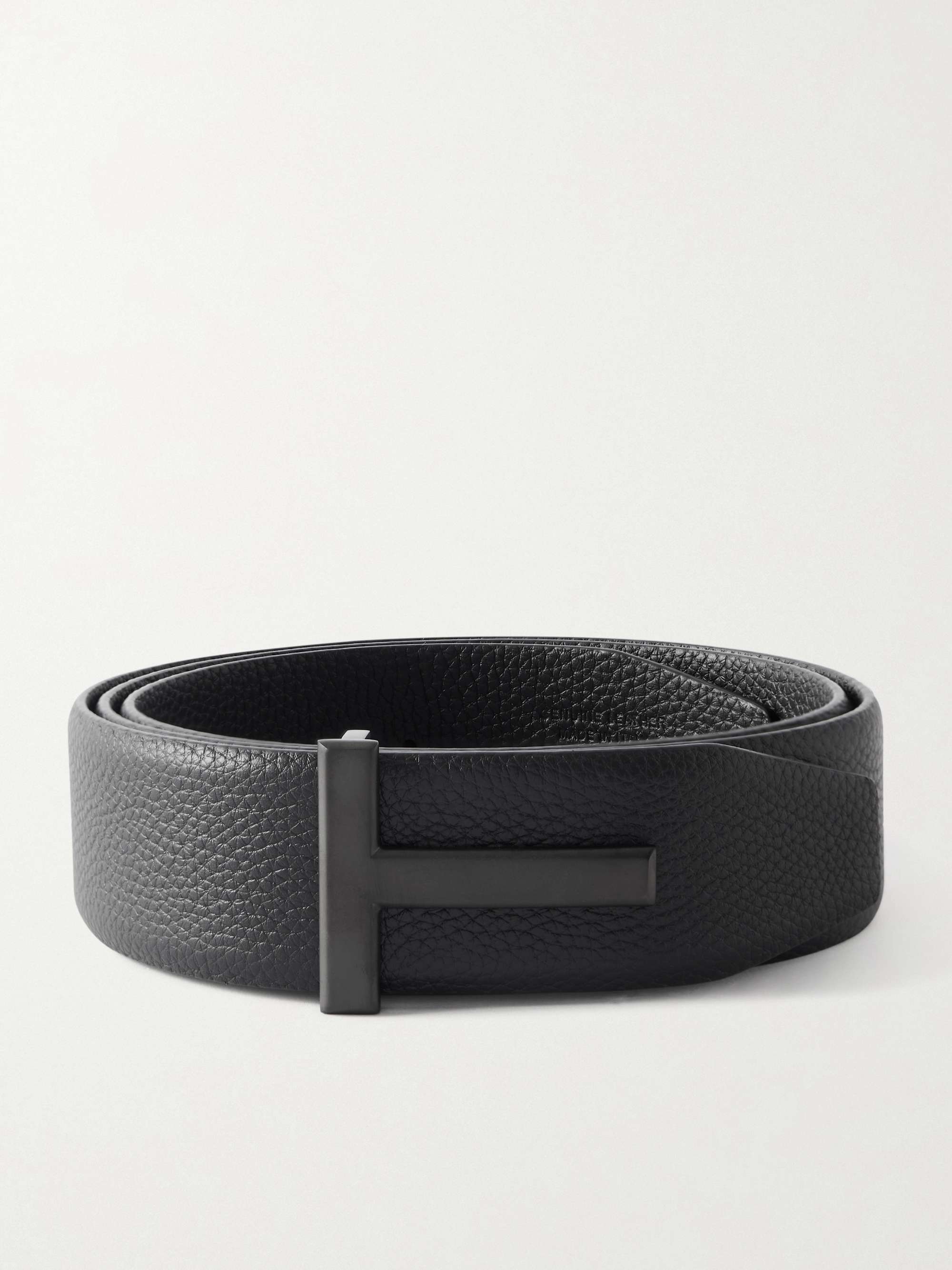TOM FORD 4cm Full-Grain Leather Belt