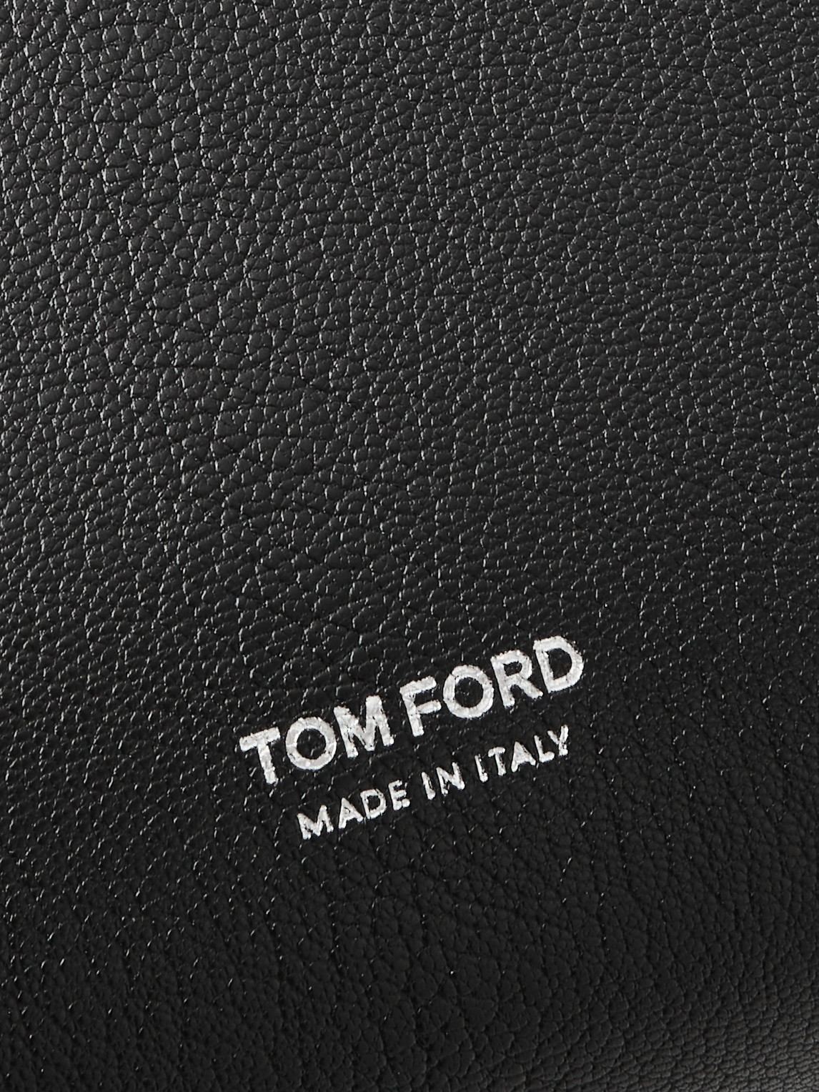 Tom Ford Full-grain Leather Pouch In Black