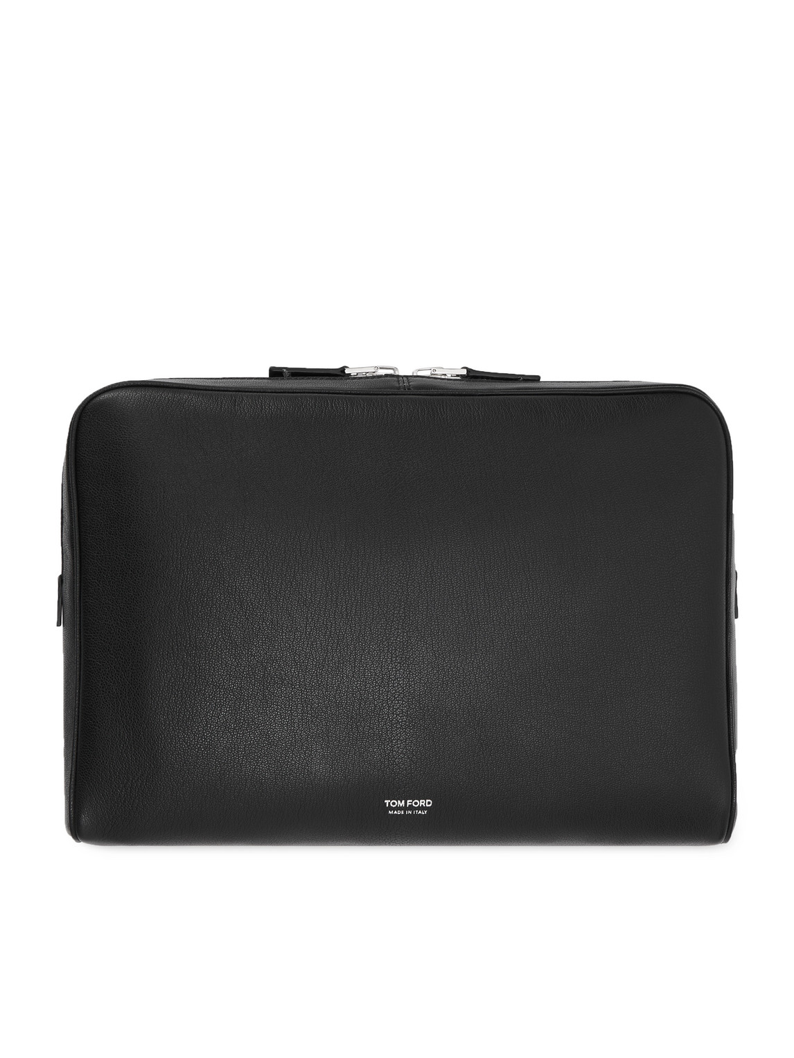 Tom Ford Full-grain Leather Pouch In Black