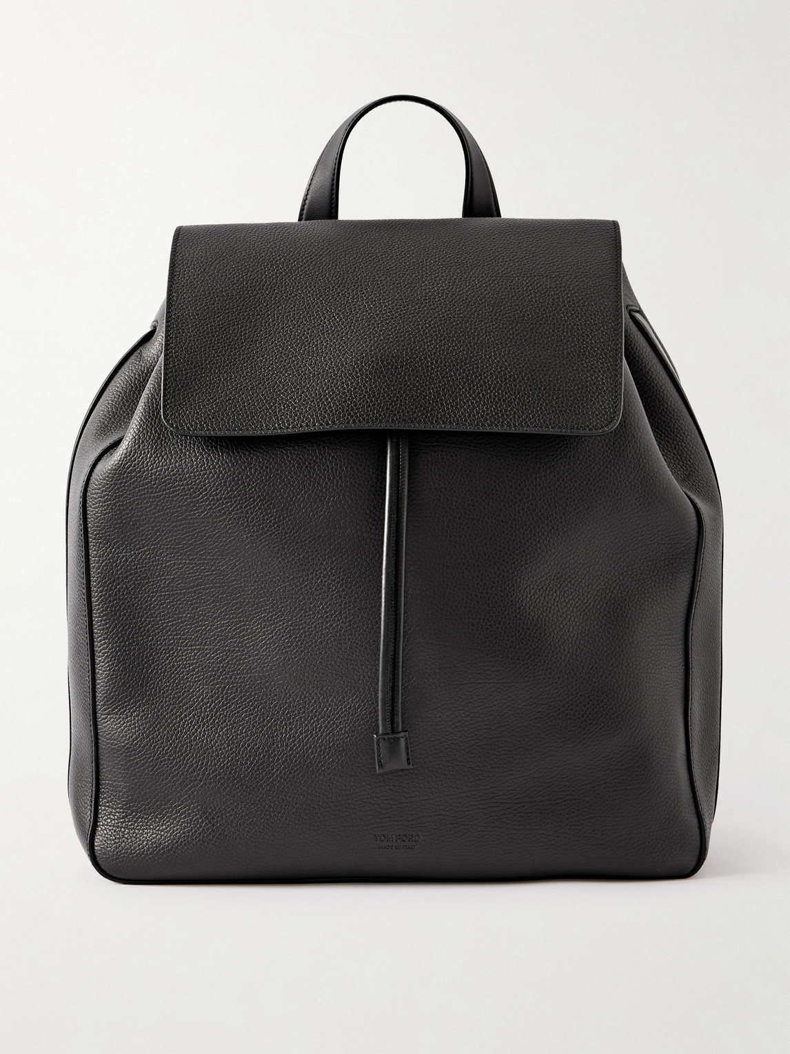 Tom Ford Leather Backpack In Black