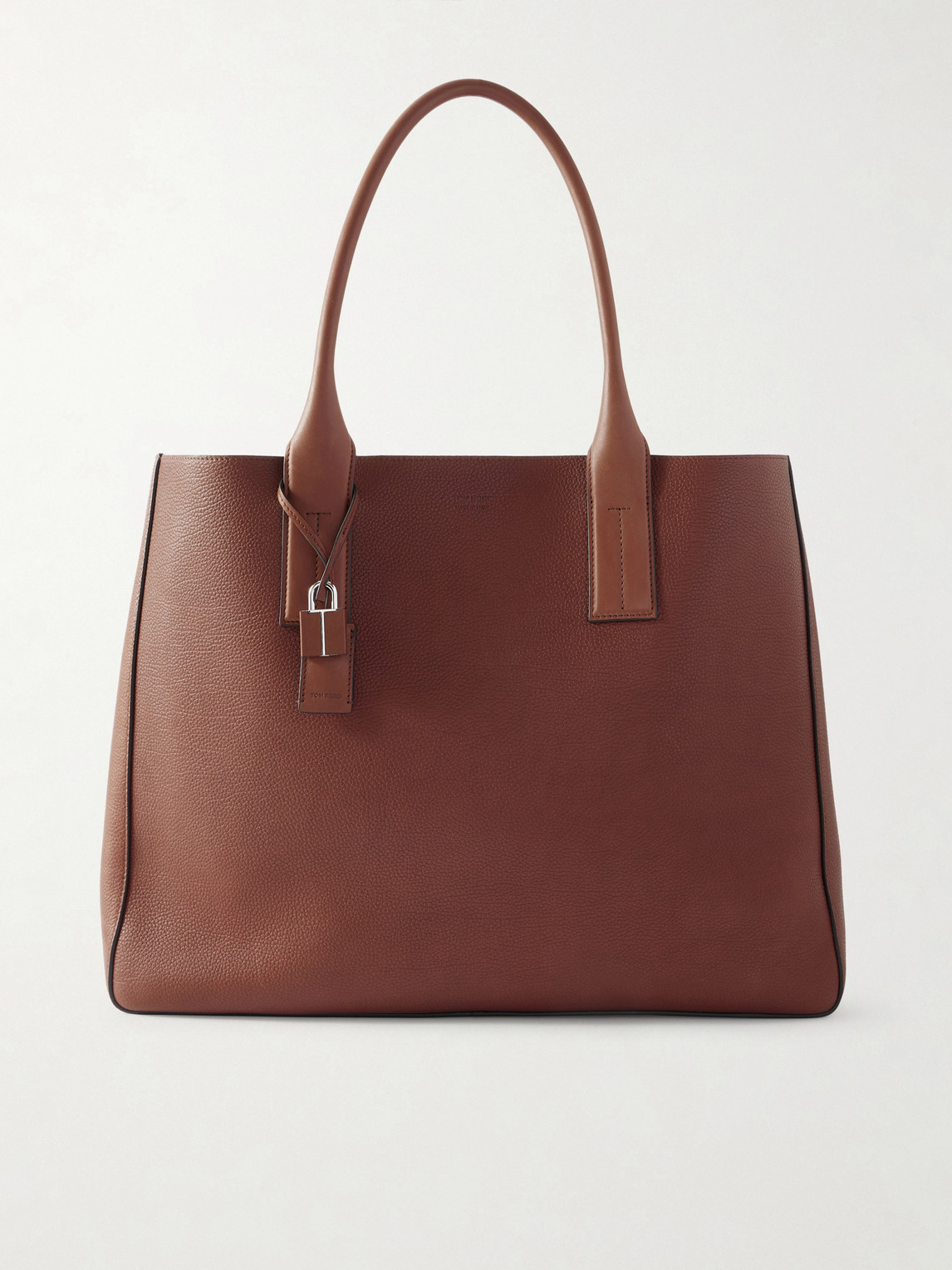 Tom Ford East West Full-grain Leather Tote Bag In Brown