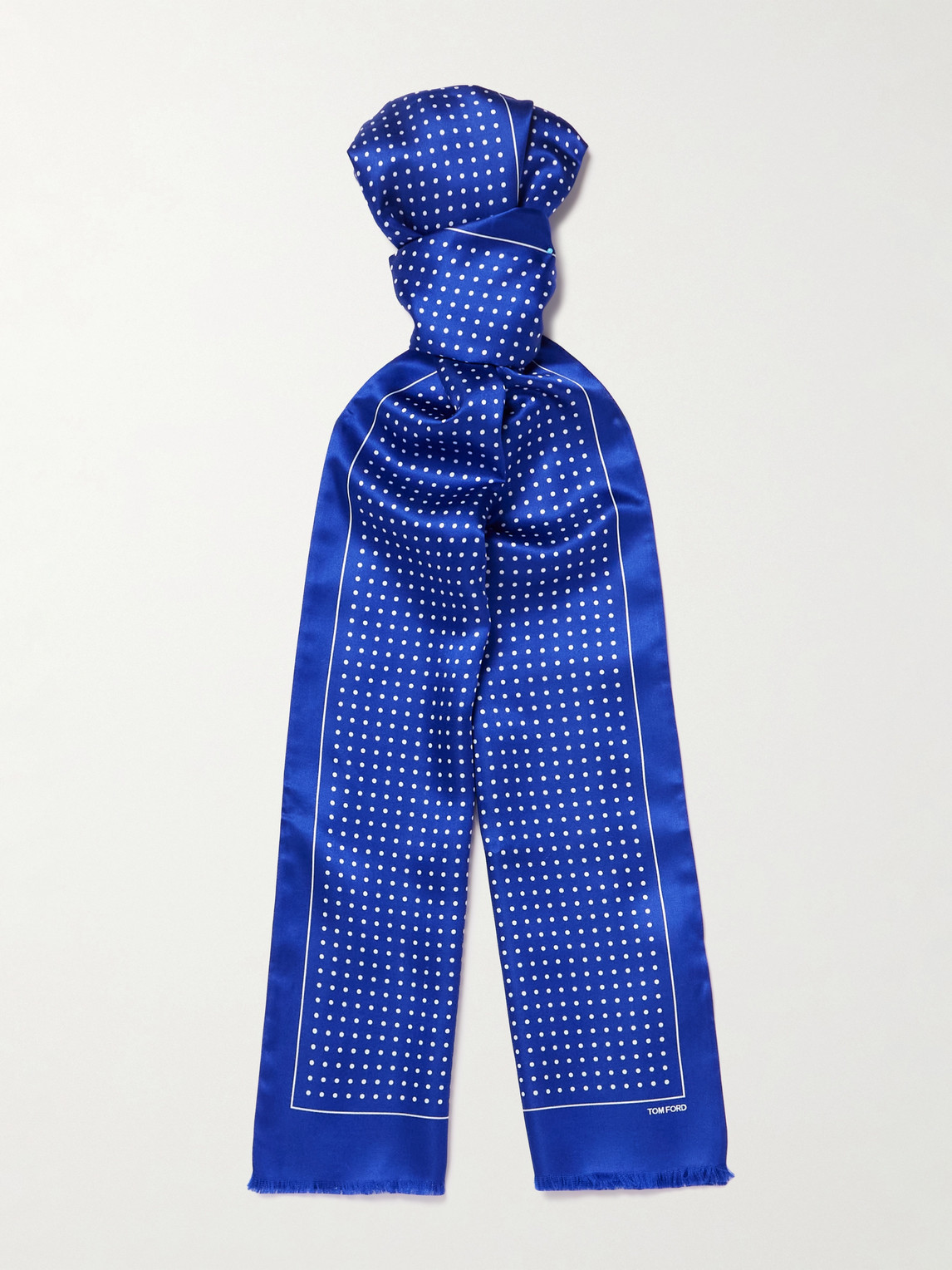 Tom Ford Polka-Dot Silk-Satin Scarf - Men