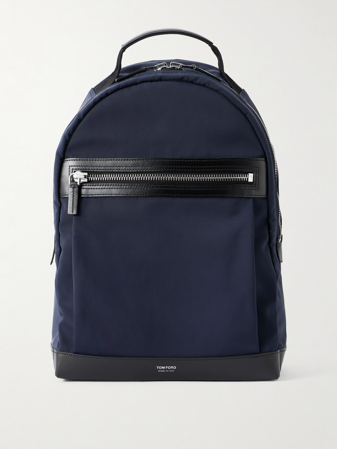 Tom Ford Leather-Trimmed Nylon Backpack - Men