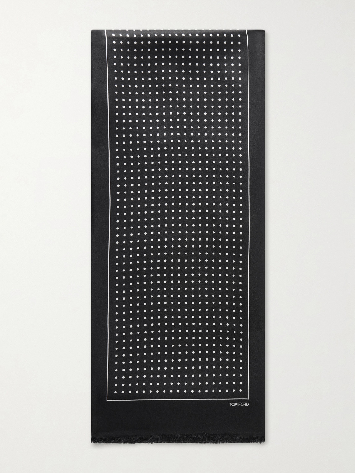 Tom Ford Polka-Dot Silk-Satin Scarf - Men