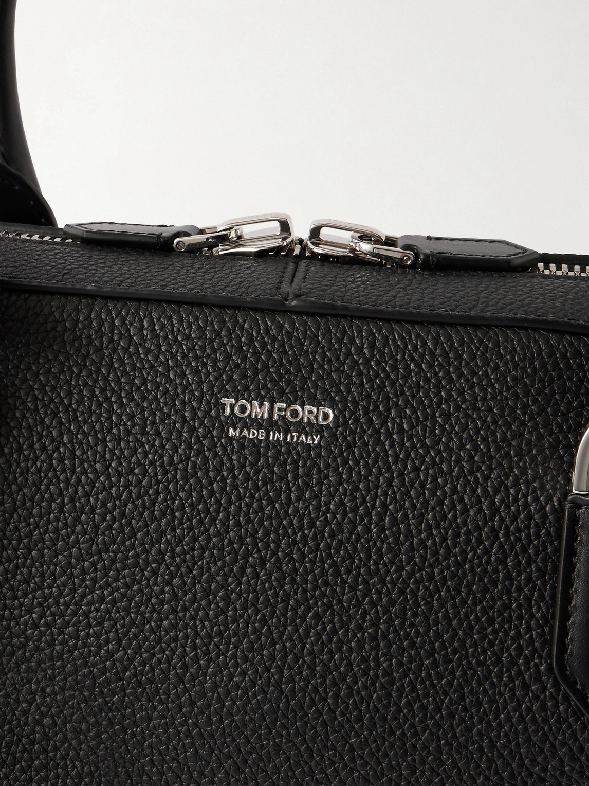  Tom Ford - Elliot Full-grain Leather Briefcase - Men - Black 