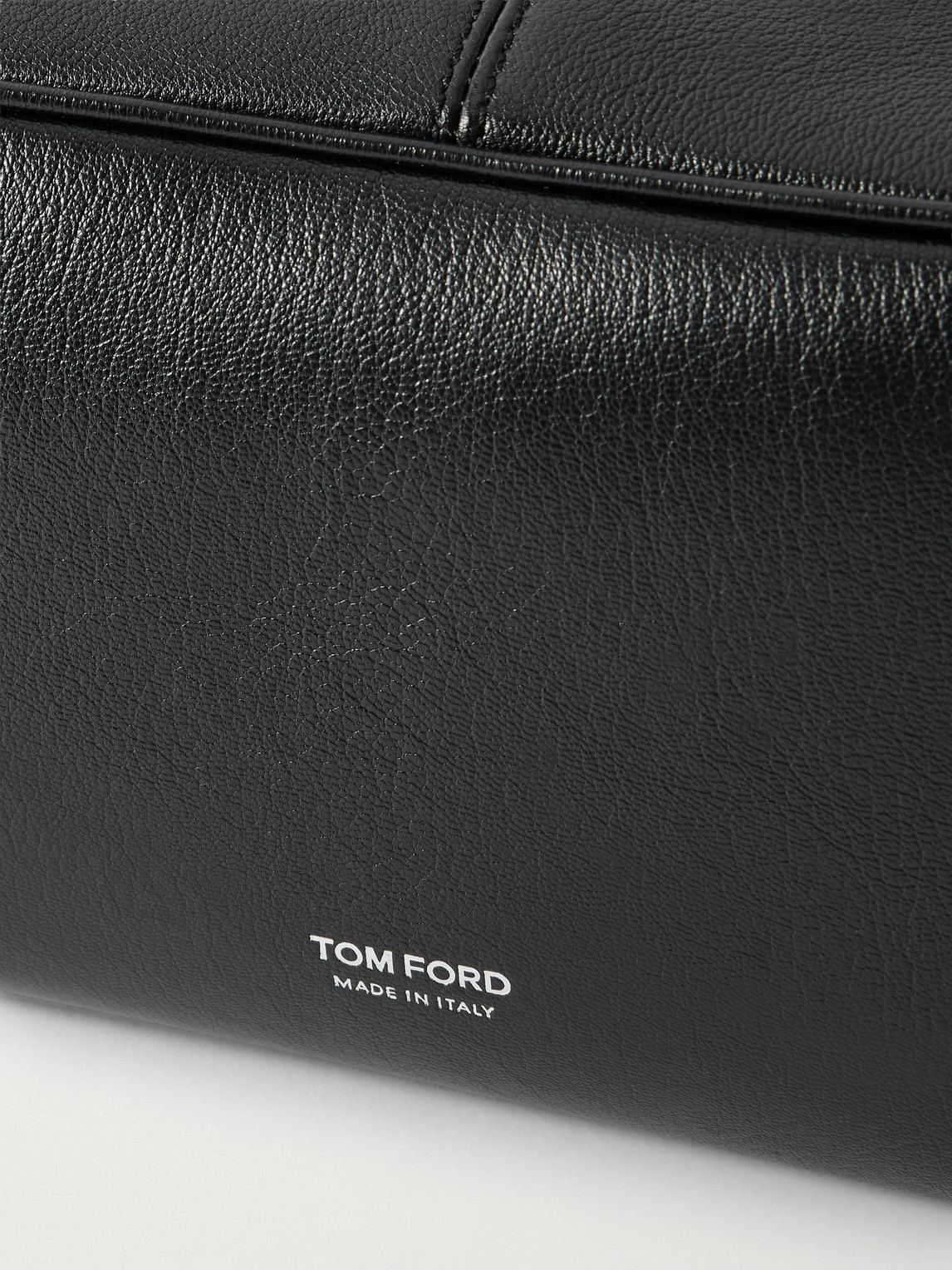 Tom Ford Leather Wash Bag In Black