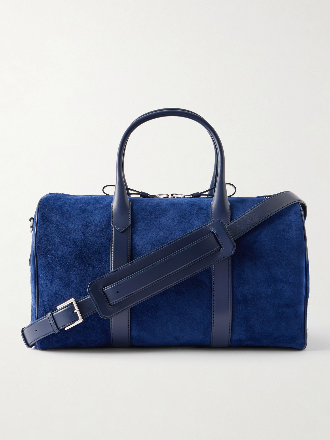 Tom Ford Leather-Trimmed Suede Weekend Bag - Men