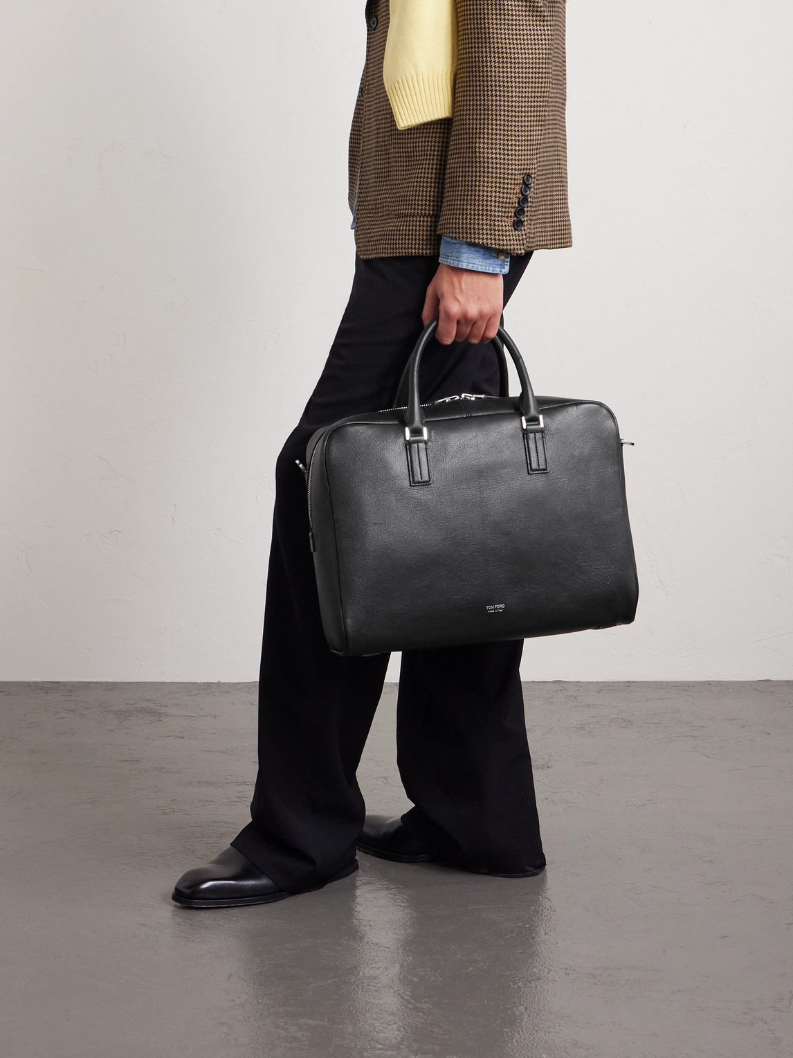  Tom Ford - Full-grain Leather Briefcase - Men - Black 