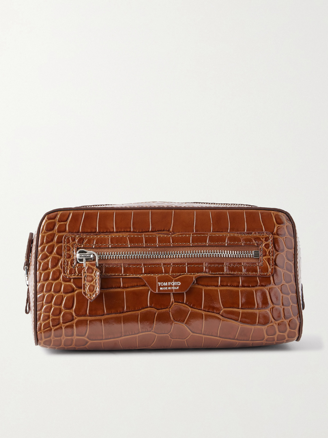 Tom Ford Croc-Effect Leather Wash Bag - Men