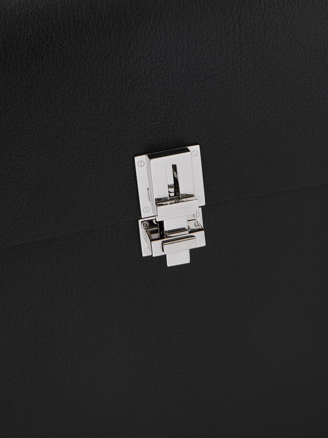 Tom Ford Full-grain Leather Briefcase In Black