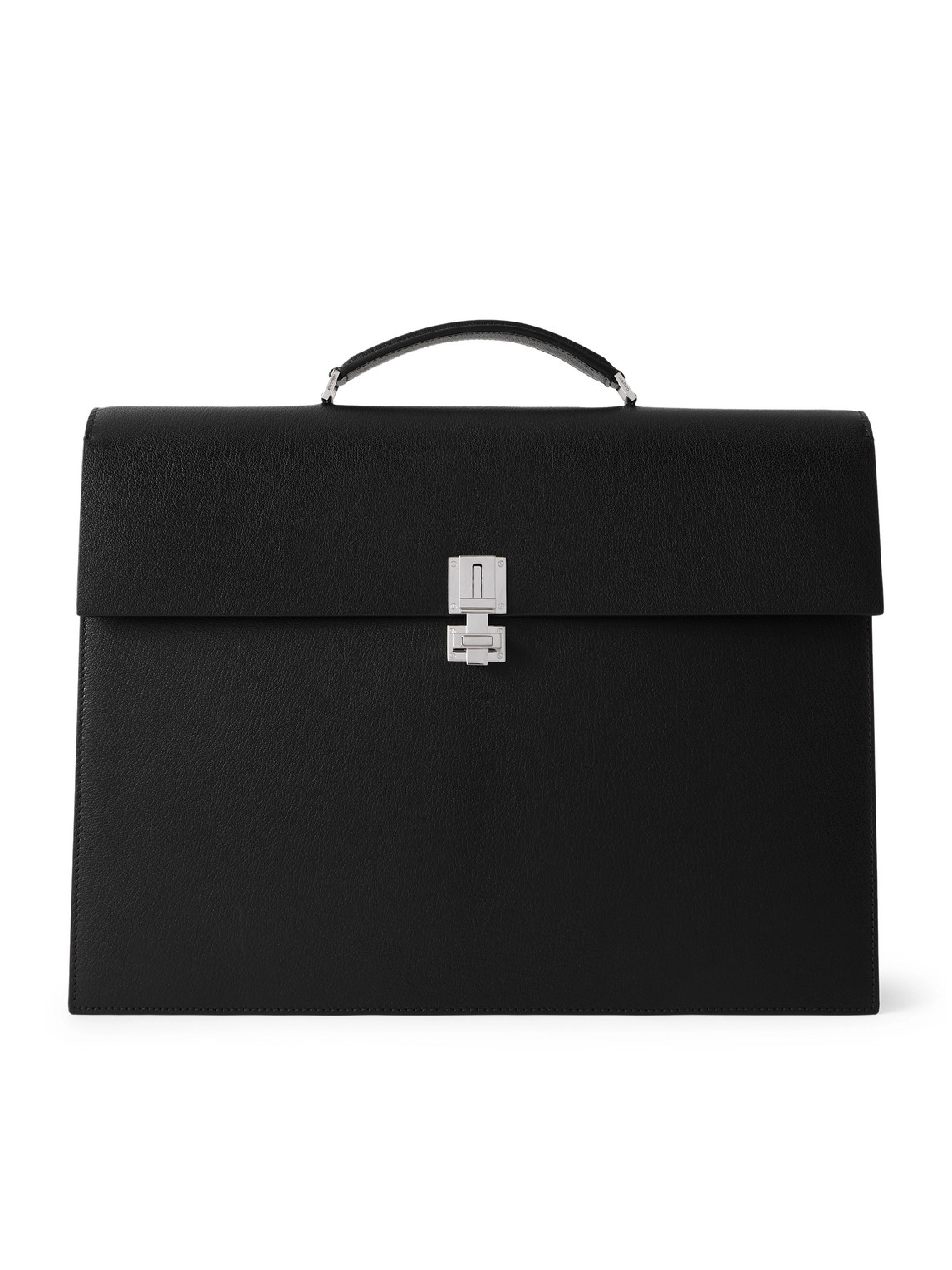 Tom Ford Full-grain Leather Briefcase In Black