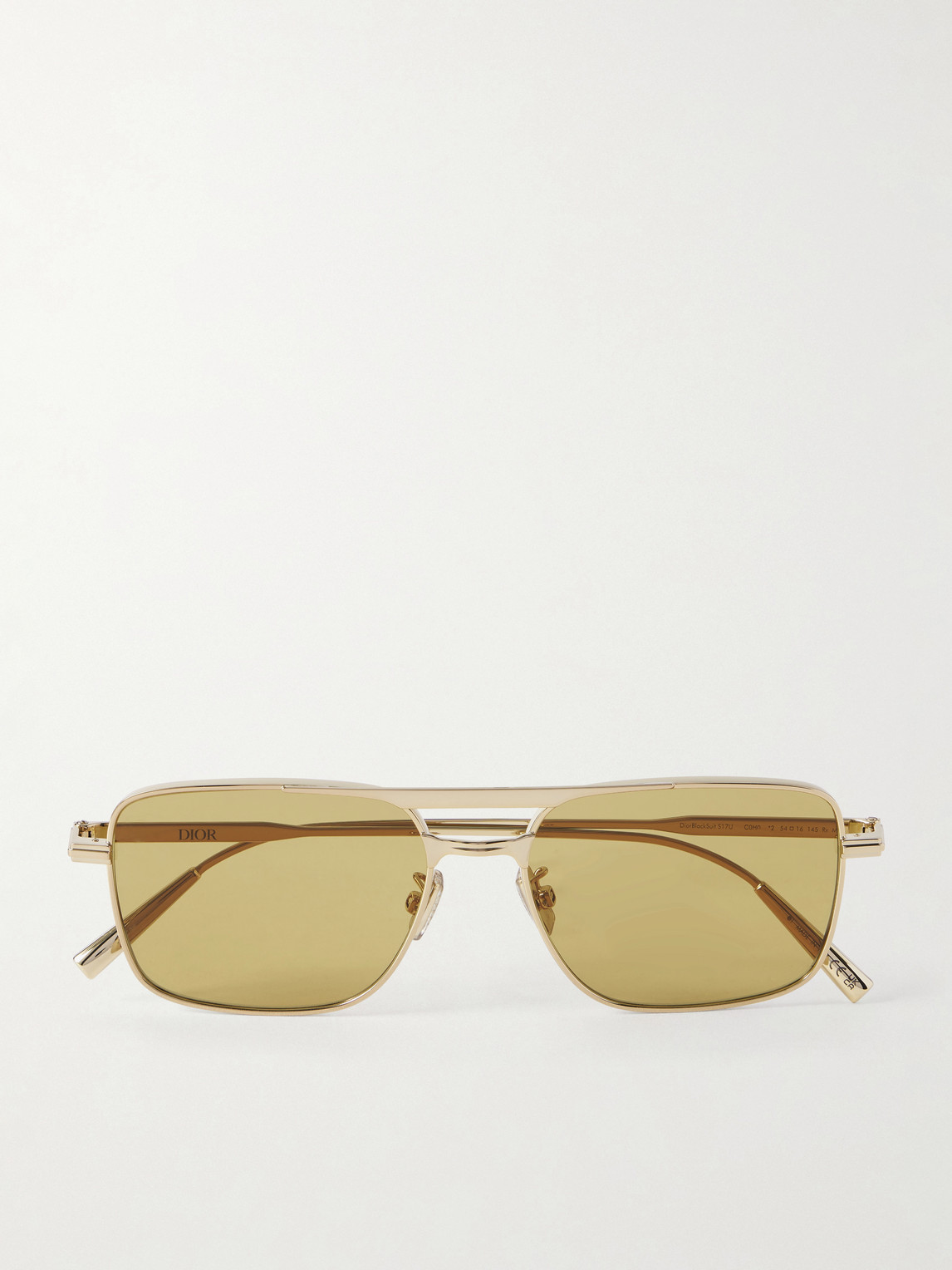 DIOR Eyewear DiorBlackSuitS17U D-Frame Gold-Tone Sunglasses - Men