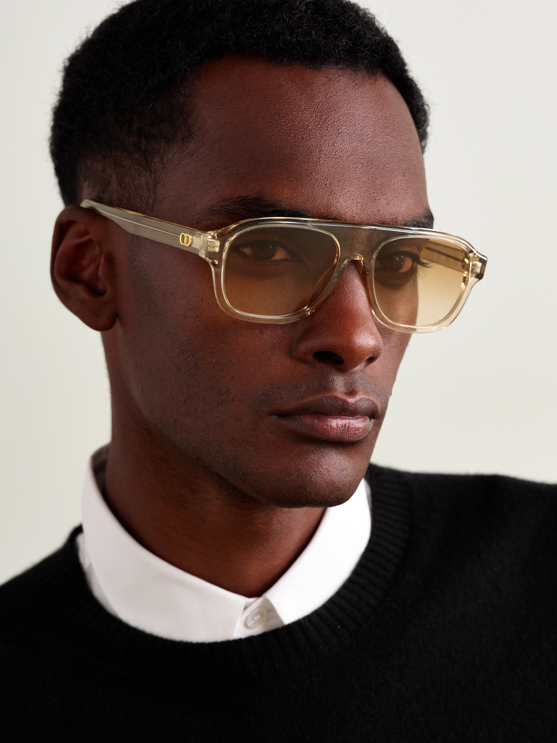 CD Icon A1I Aviator-Style Acetate Sunglasses — 2