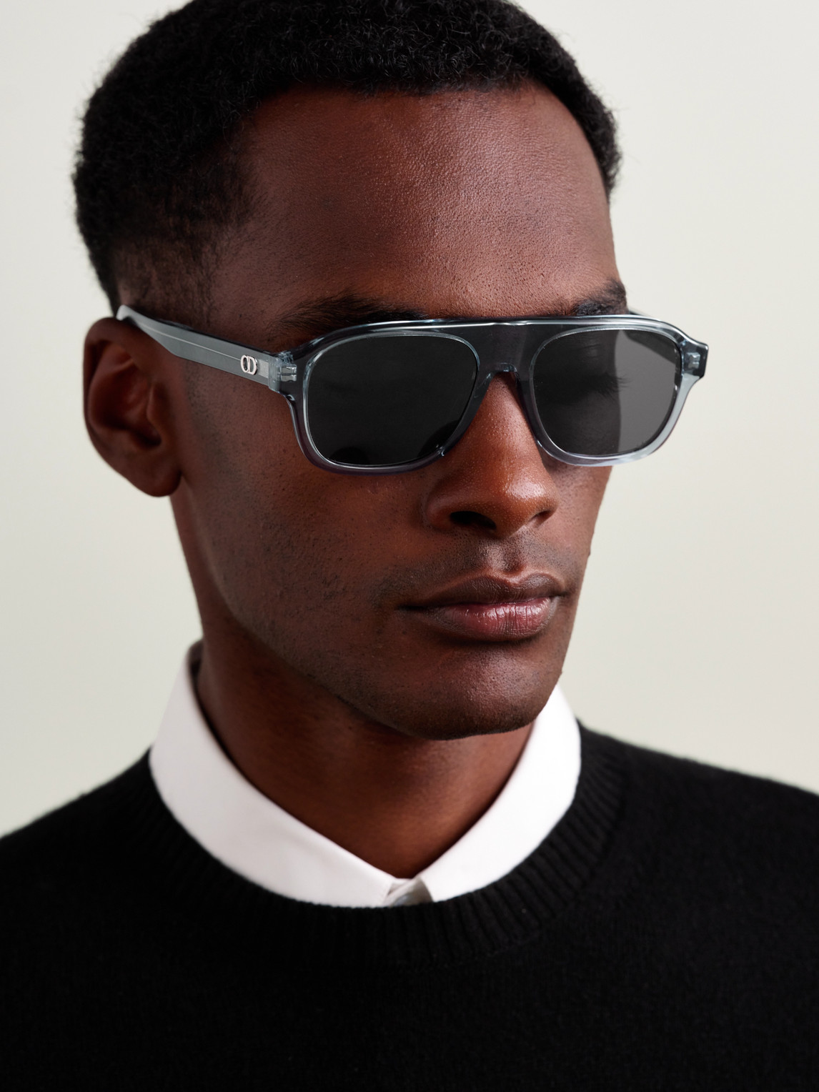 CD Icon A1I Aviator-Style Acetate Sunglasses — 2