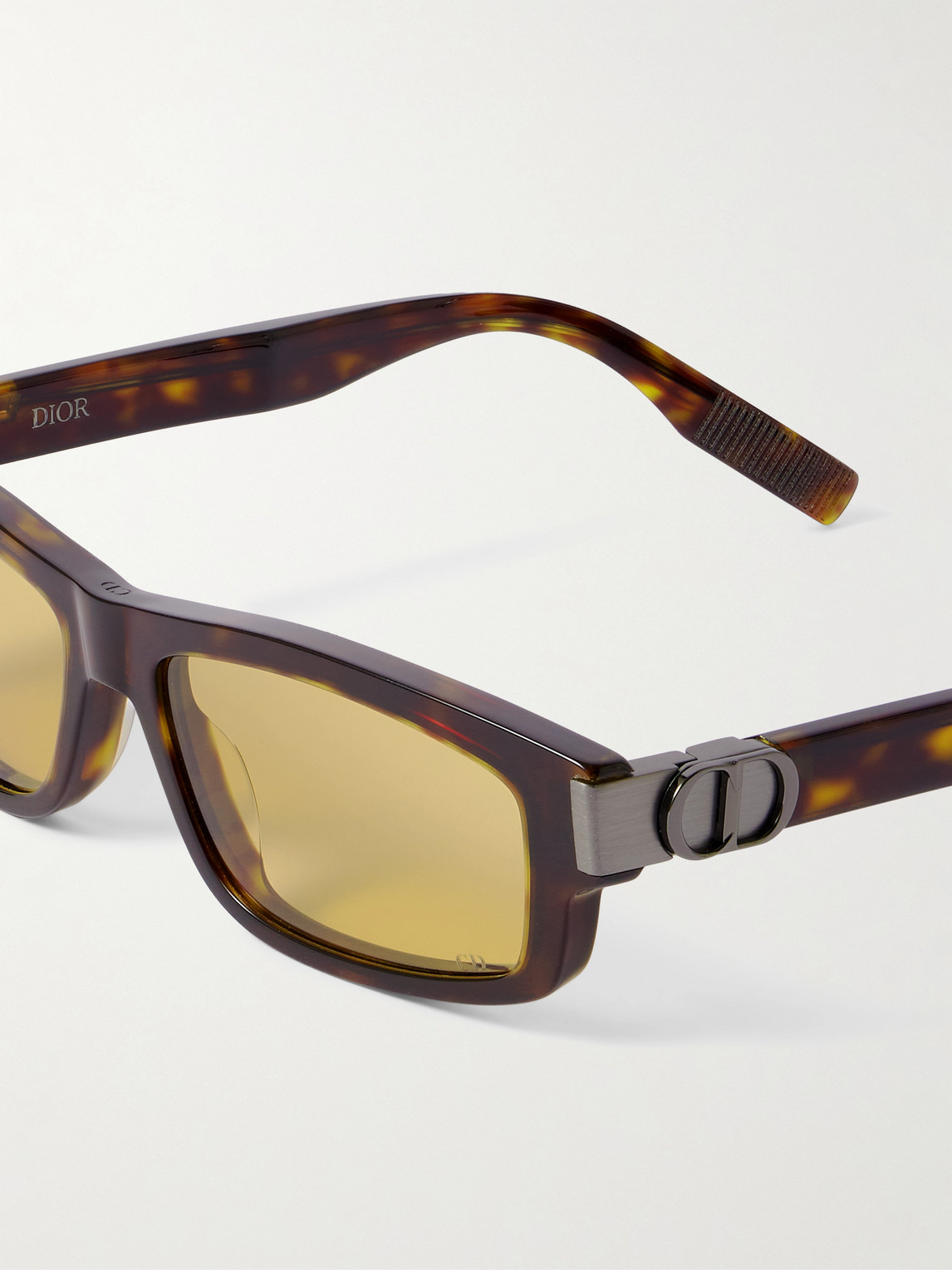 Dior Cdicons2i Rectangular-frame Tortoiseshell Acetate Sunglasses In Multi