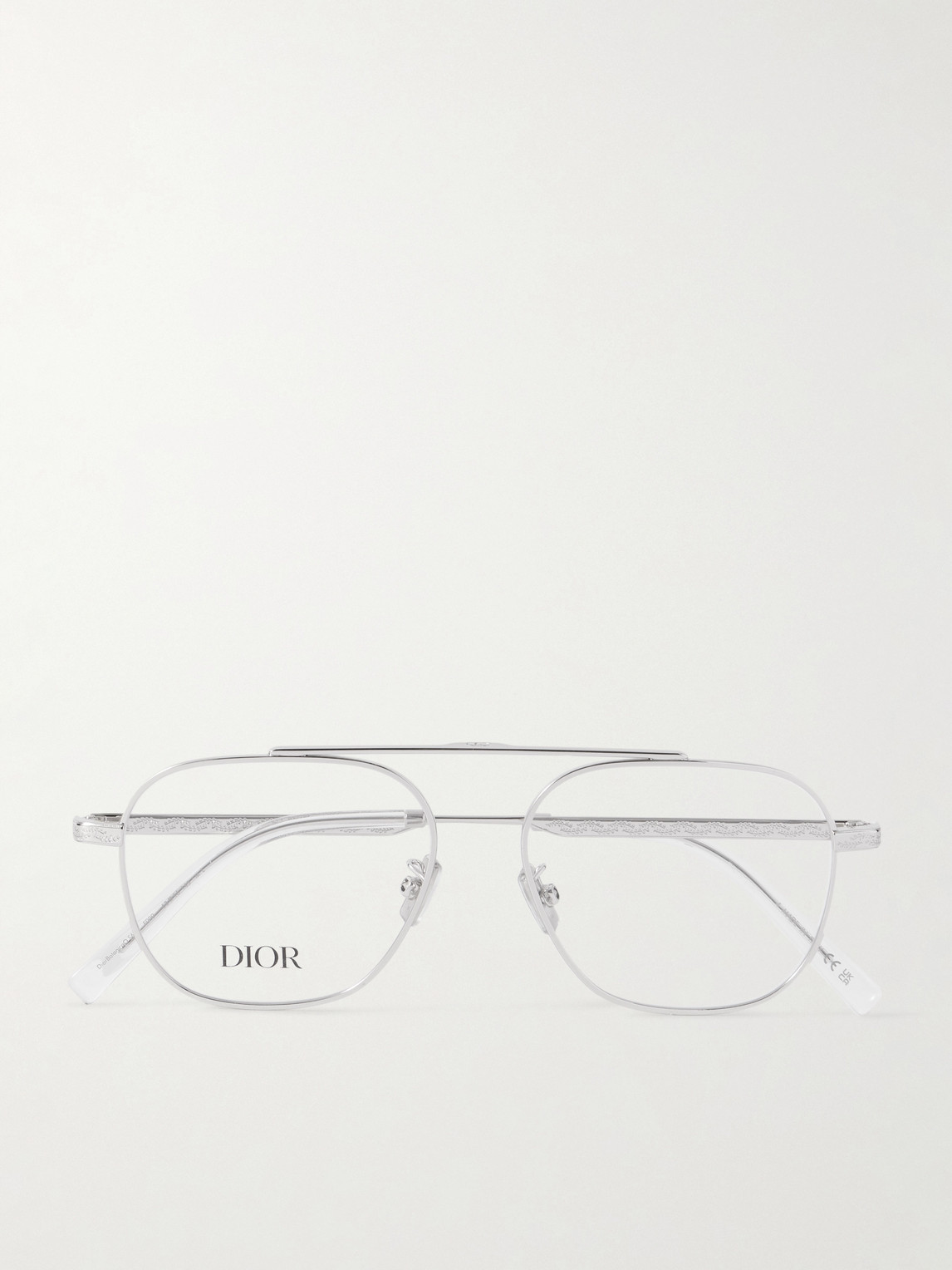 DIOR Eyewear DiorBotanicao S6U Aviator-Style Silver-Tone Optical Glasses - Men
