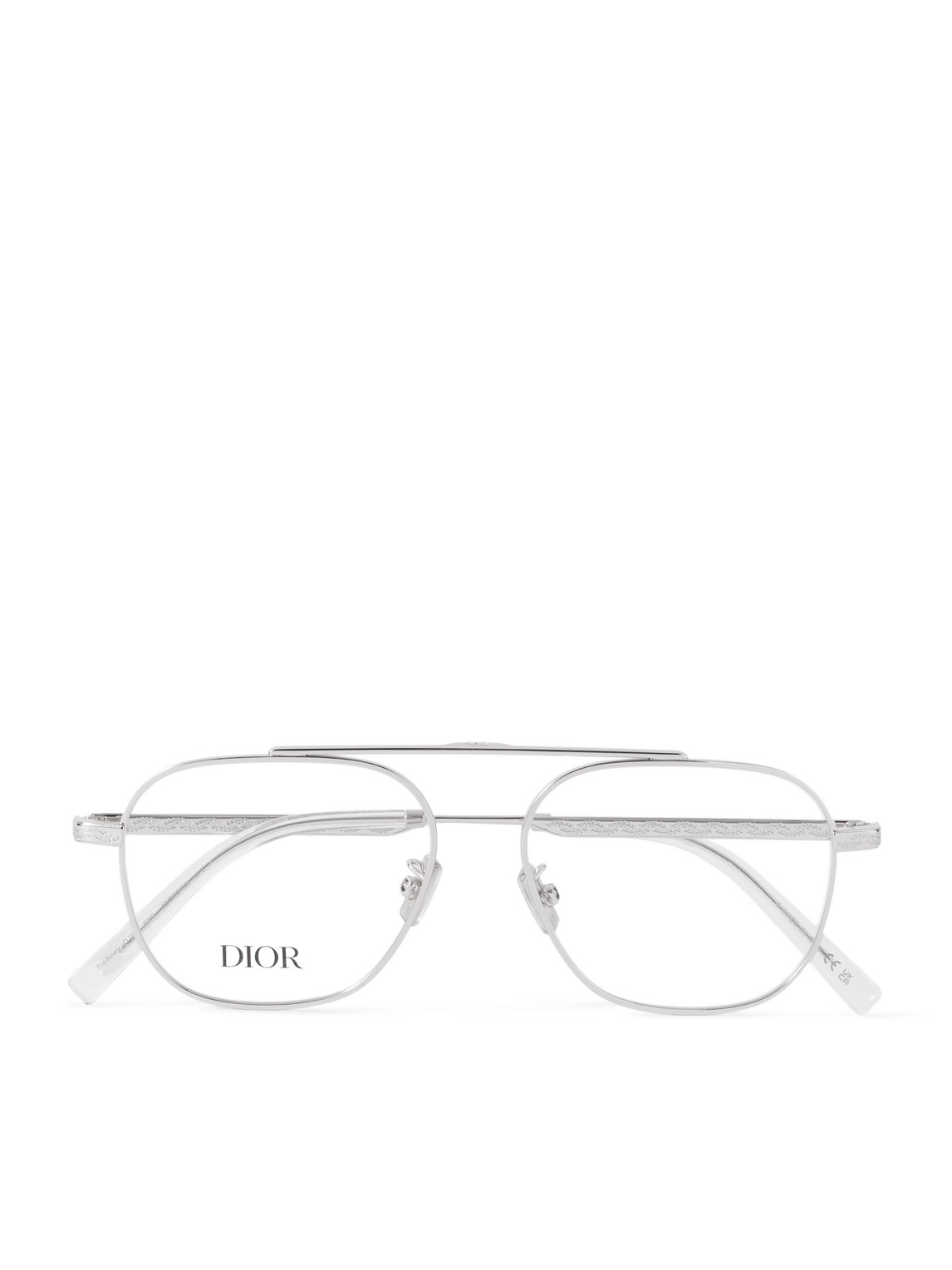 Dior Botanicao S6u Aviator-style Silver-tone Optical Glasses