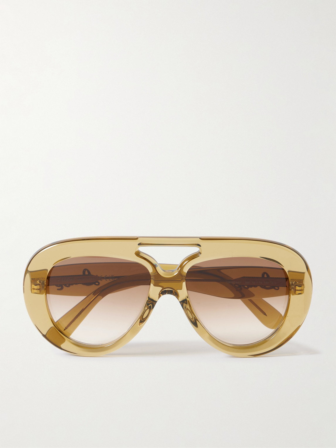 Loewe Curvy Aviator-Style Acetate Sunglasses - Men