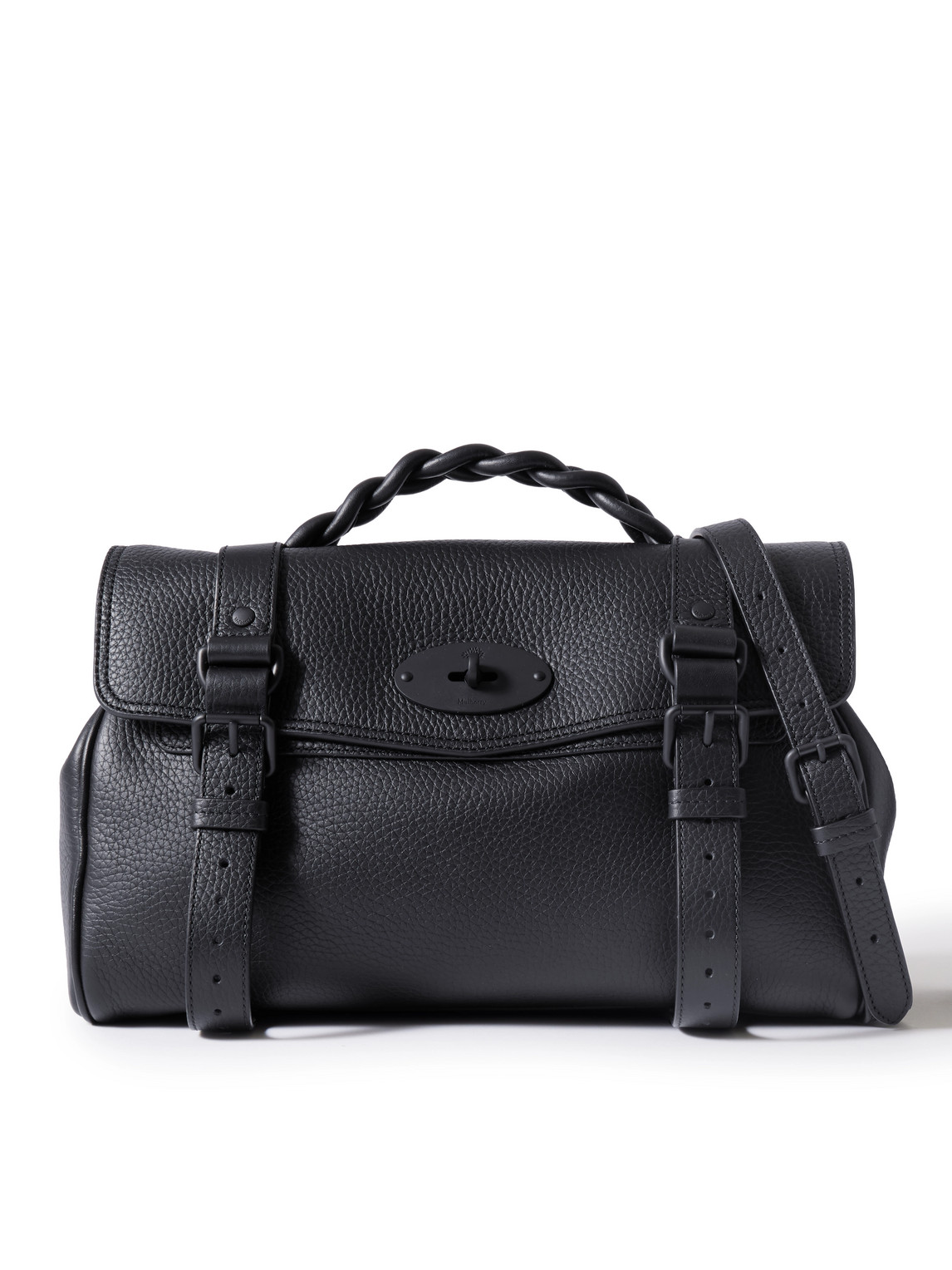 Mulberry Alexa Full-grain Leather Messenger Bag In Black