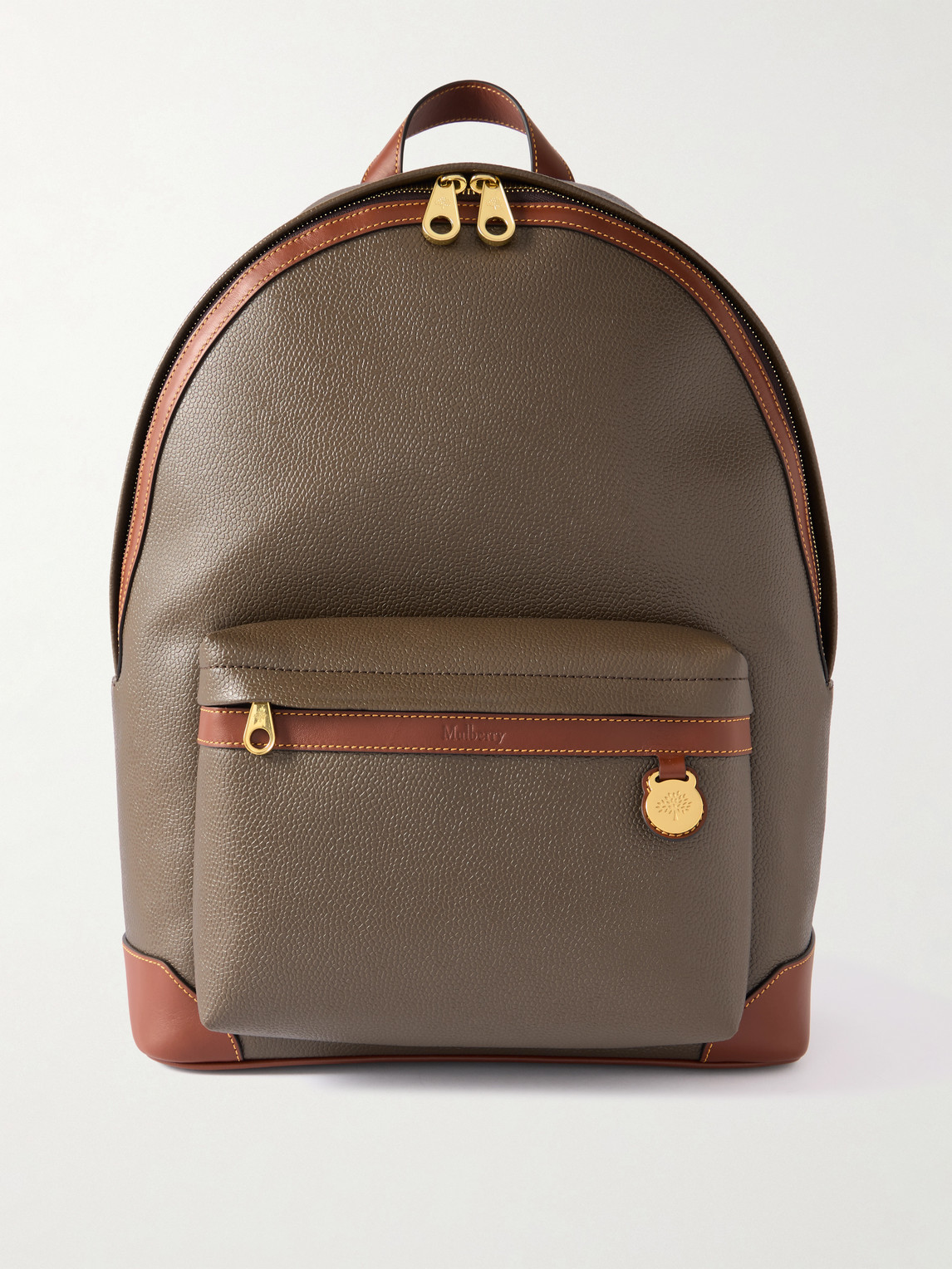 Mulberry Heritage Leather-Trimmed Eco Scotchgrain Backpack - Men