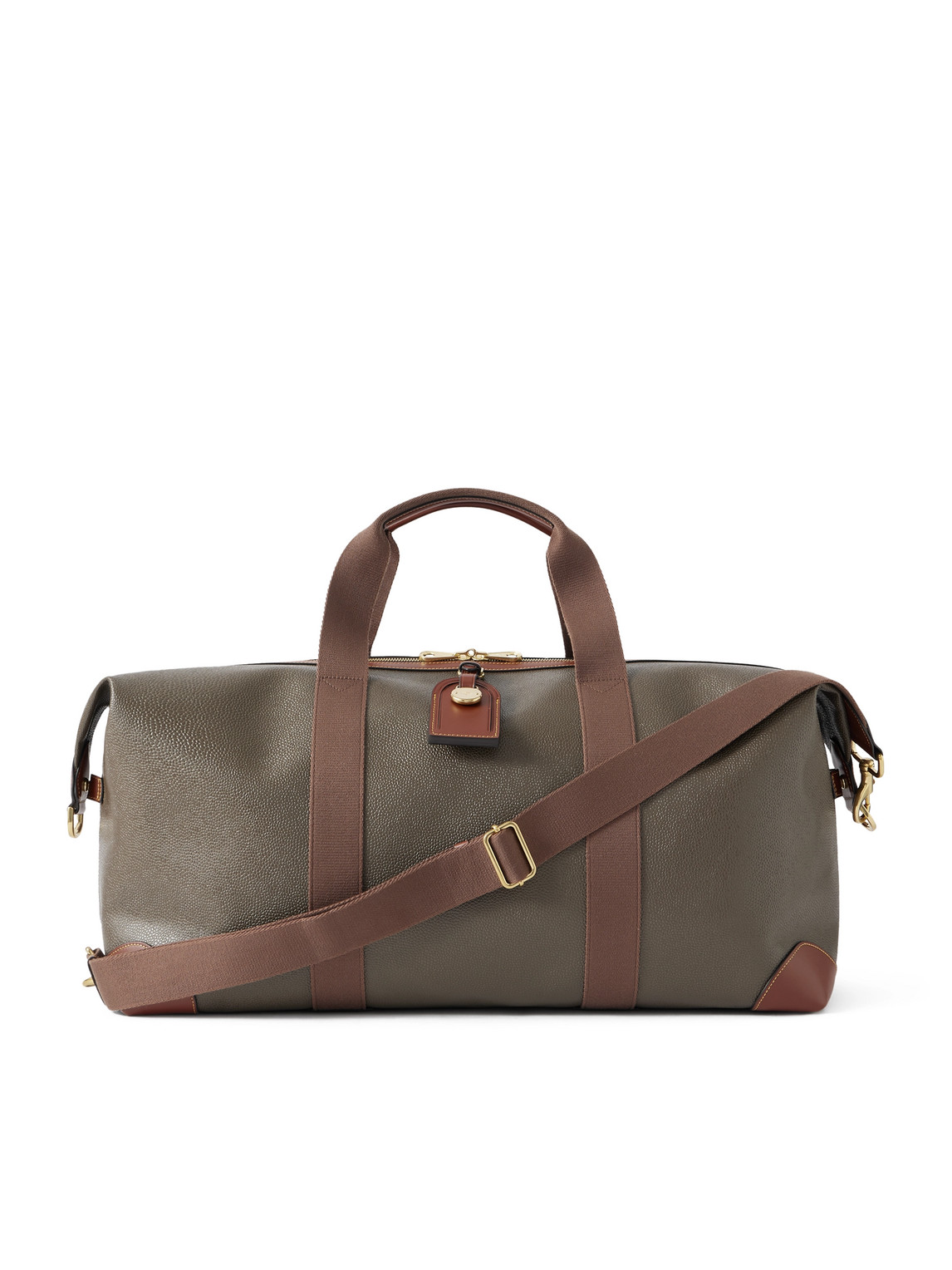 Mulberry – Heritage Medium Clipper Leather-Trimmed Scotchgrain Weekend Bag